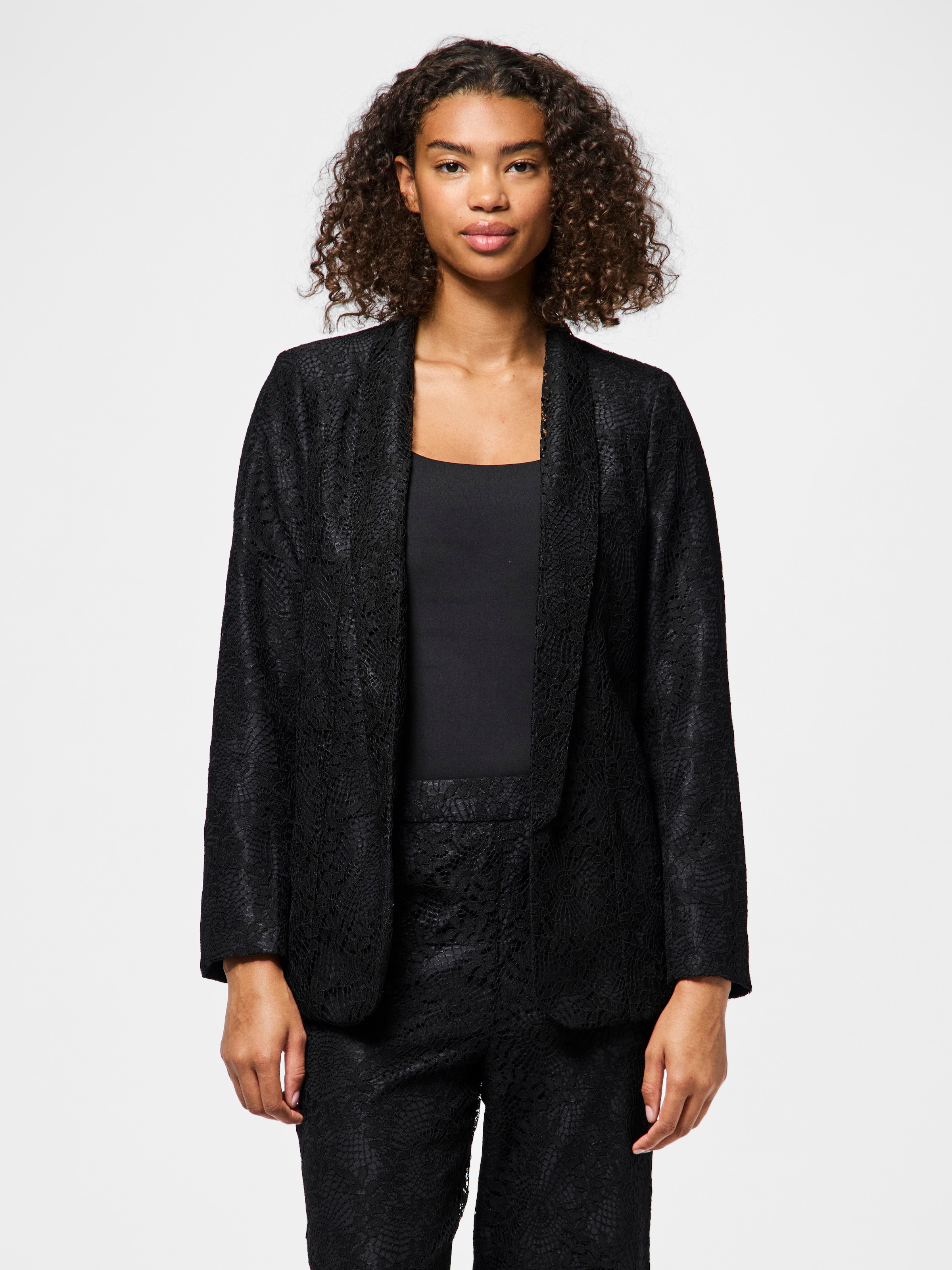 pieces Longblazer "PCBOSULLA LACE BLAZER" günstig online kaufen