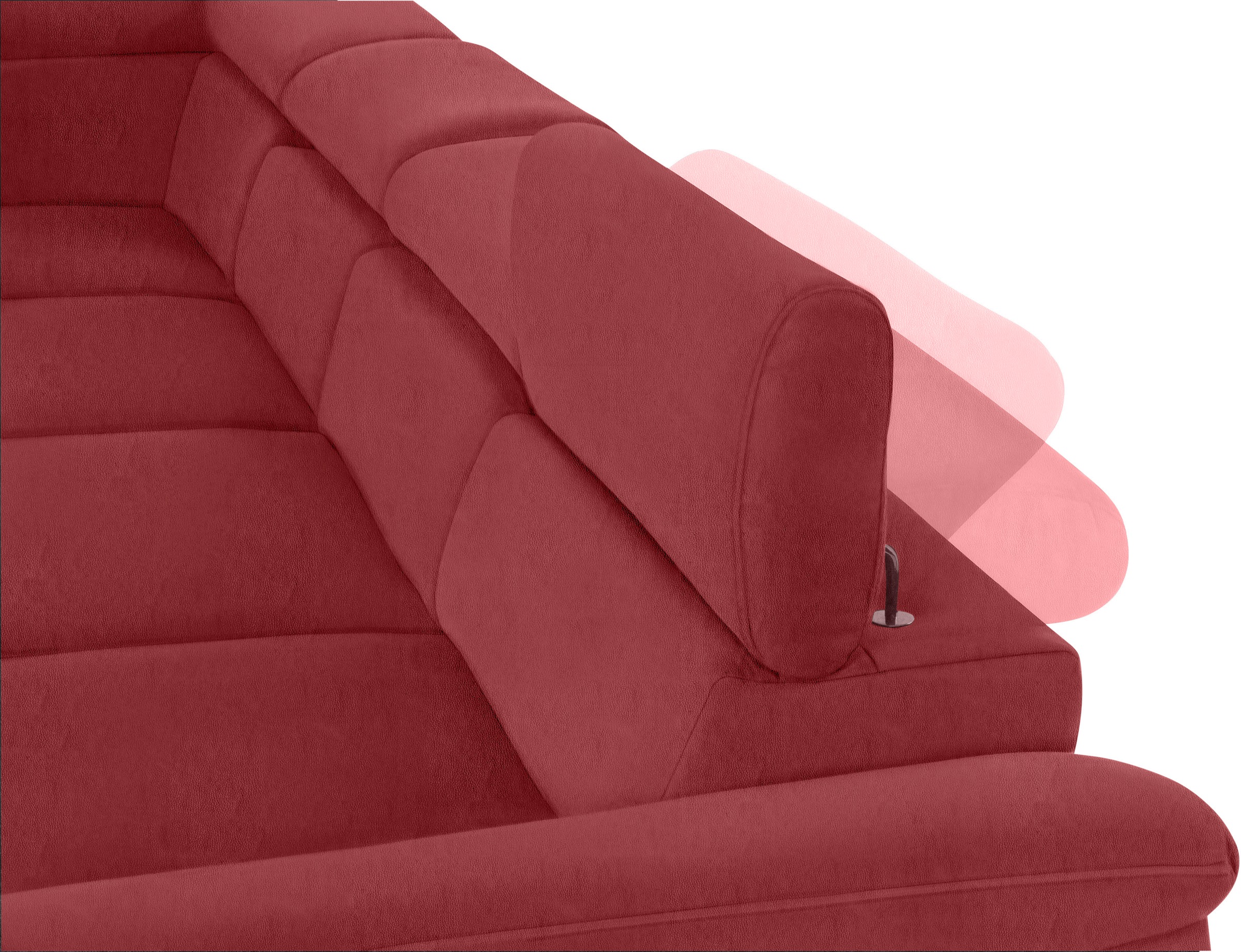 COTTA Wohnlandschaft »Komaris U-Form«, inklusive Kopfteilverstellung, wahlweise mit Bettfunktion und RGB-LED