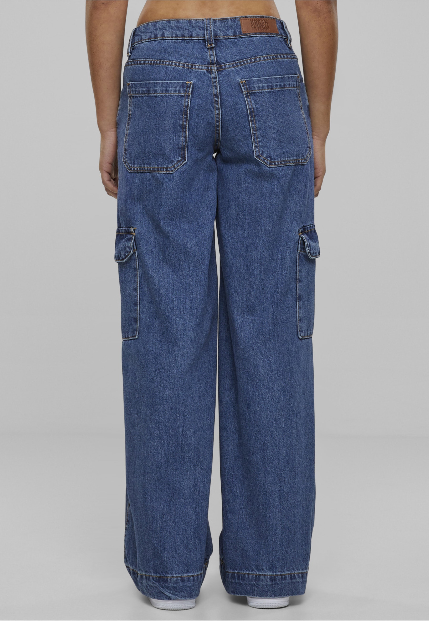 URBAN CLASSICS Cargojeans »Urban Classics Damen Ladies Low Waist Cargo Pants«