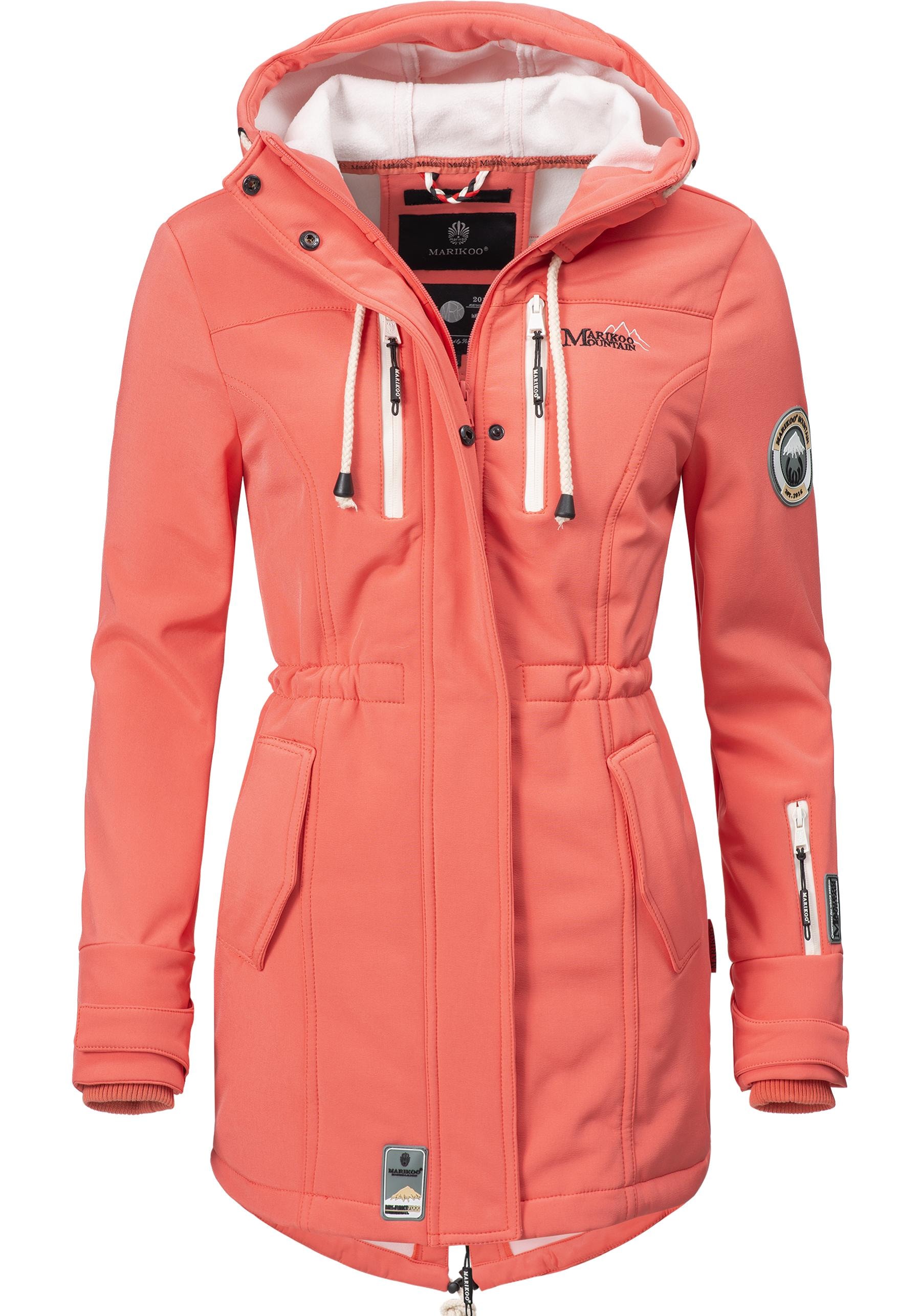 Marikoo Funktionsmantel »Zimtzicke«, sportlicher Softshell Parka mit Kapuze  bestellen | BAUR