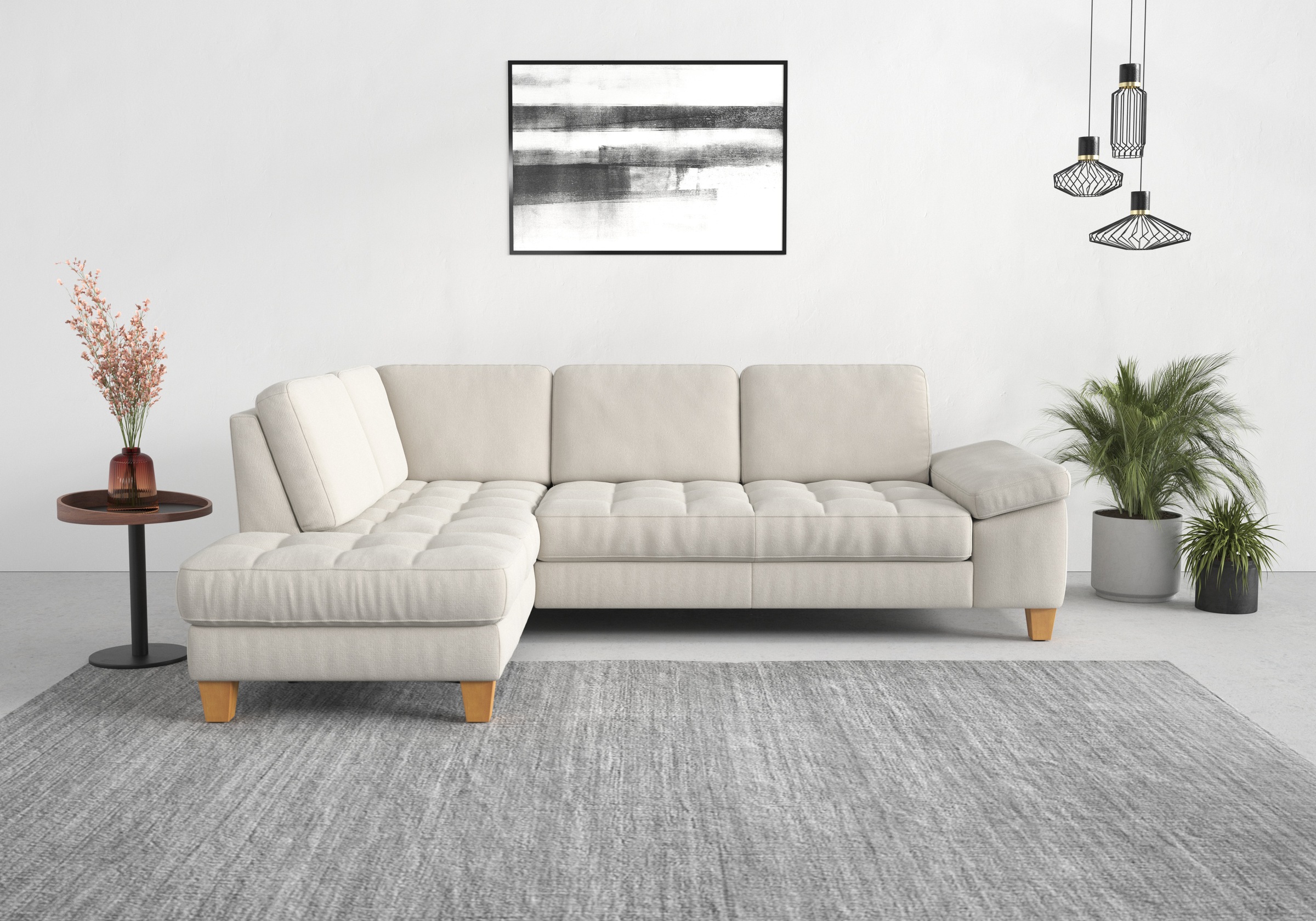 sit&more Ecksofa "Westham L-Form" mit Ottomane, mit oder ohne Schlaffunktion, Bettkasten, Verstellung