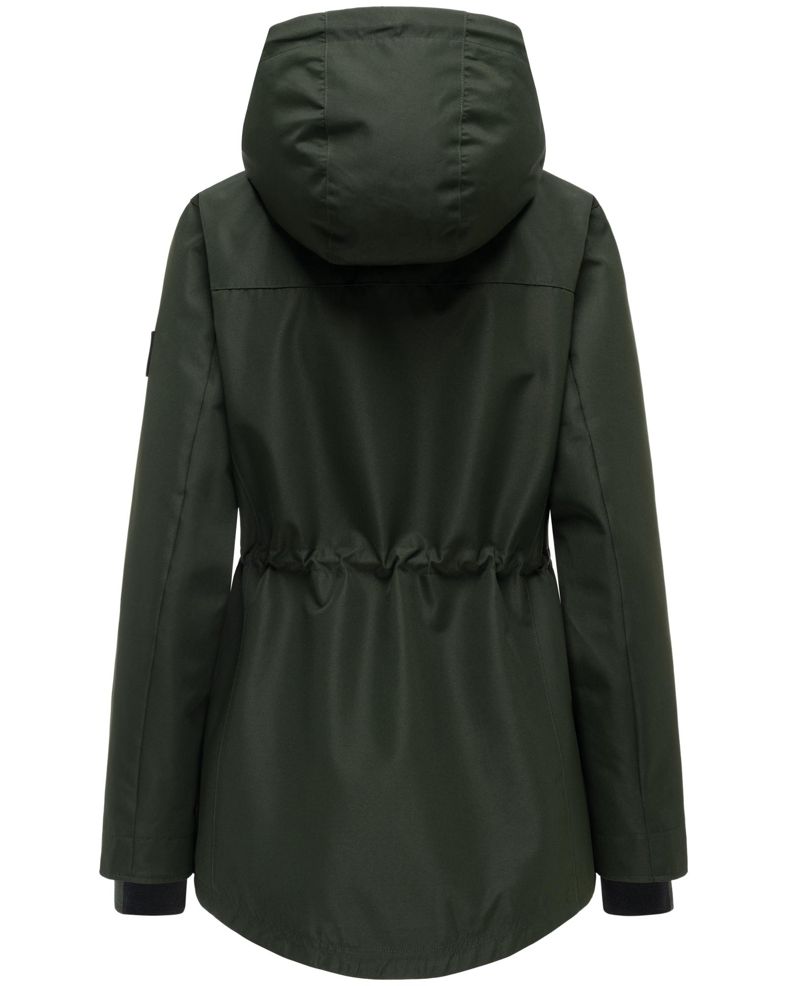 Navahoo Outdoorjacke »Blumentanz 14« mit Kapuze Übergangsjacke mit wasserdichtem Verschluss