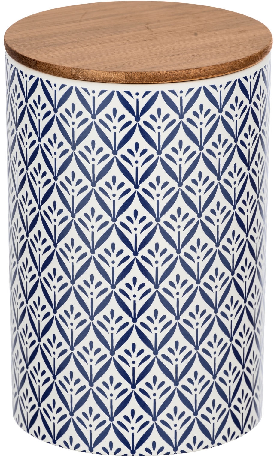 WENKO Vorratsdose »Lorca«, (1 tlg.), 1,45 l, im mediterranen Ornamenten-Muster in Blau-Weiß