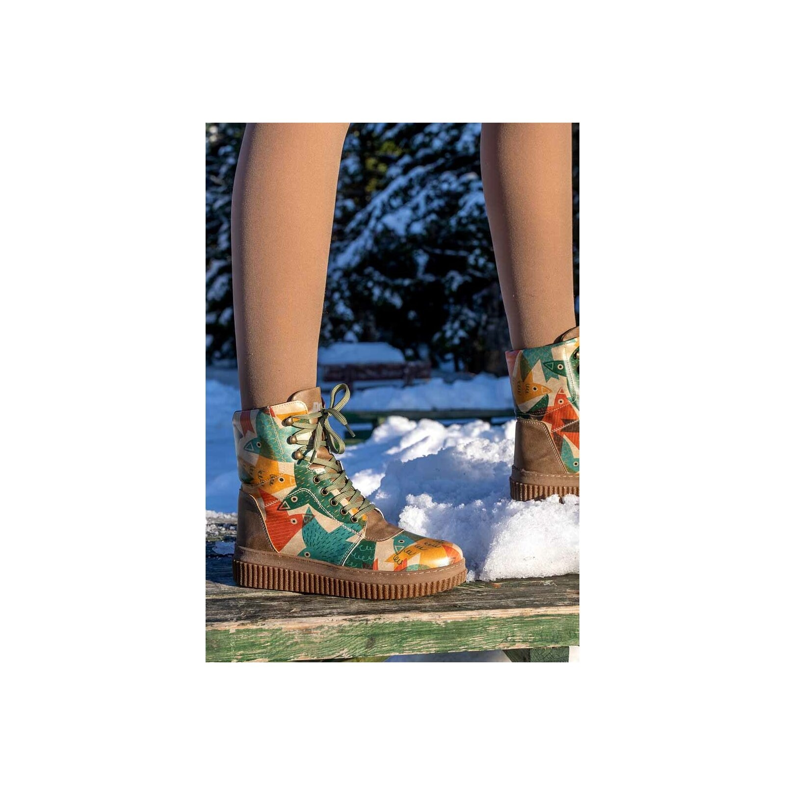 DOGO Schnürboots »Future High Top Boots Together We Fly Damen Stiefeletten«, Vegan