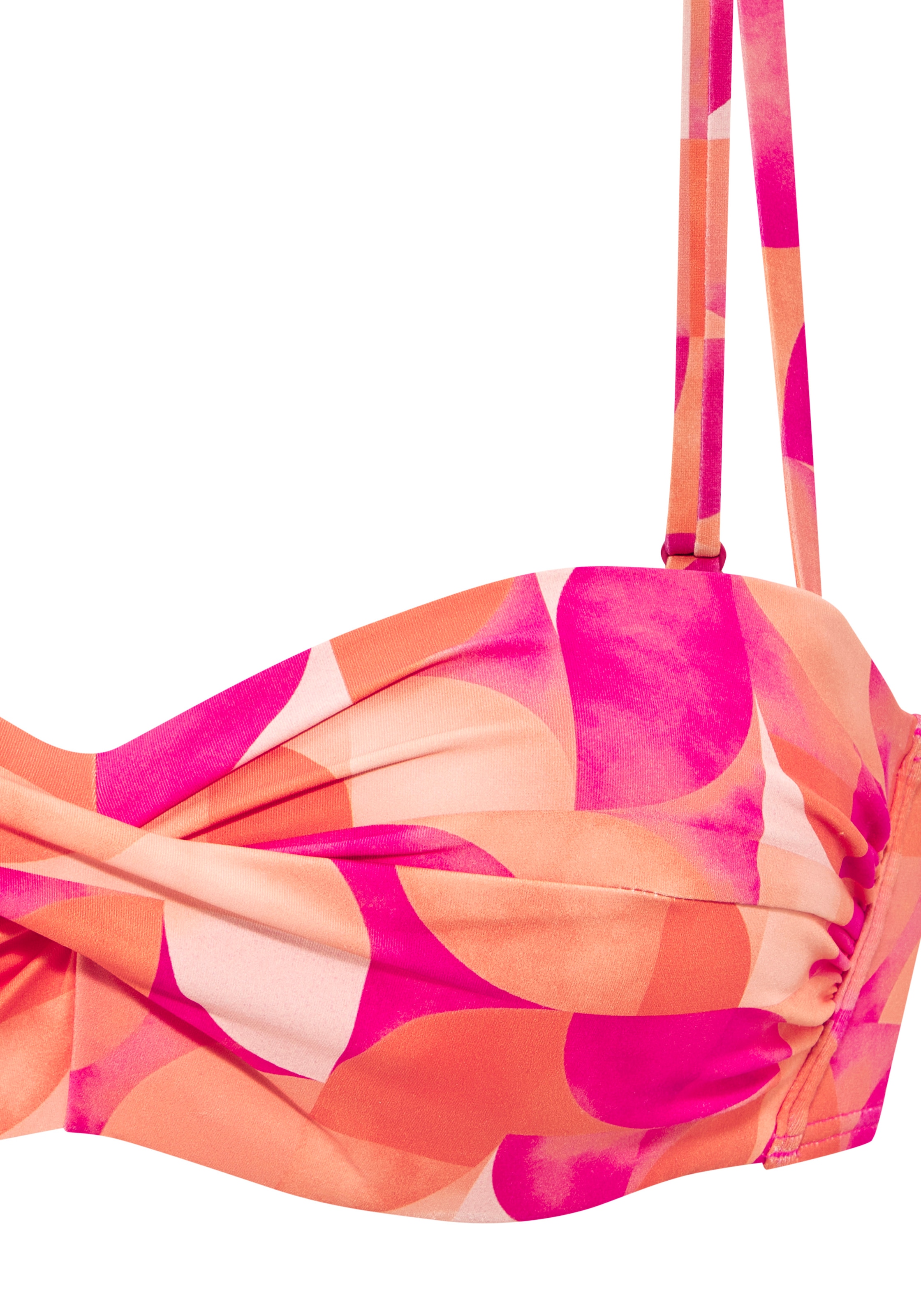 LASCANA Bügel-Bandeau-Bikini-Top »Tilly« mit modernem Allover-Print