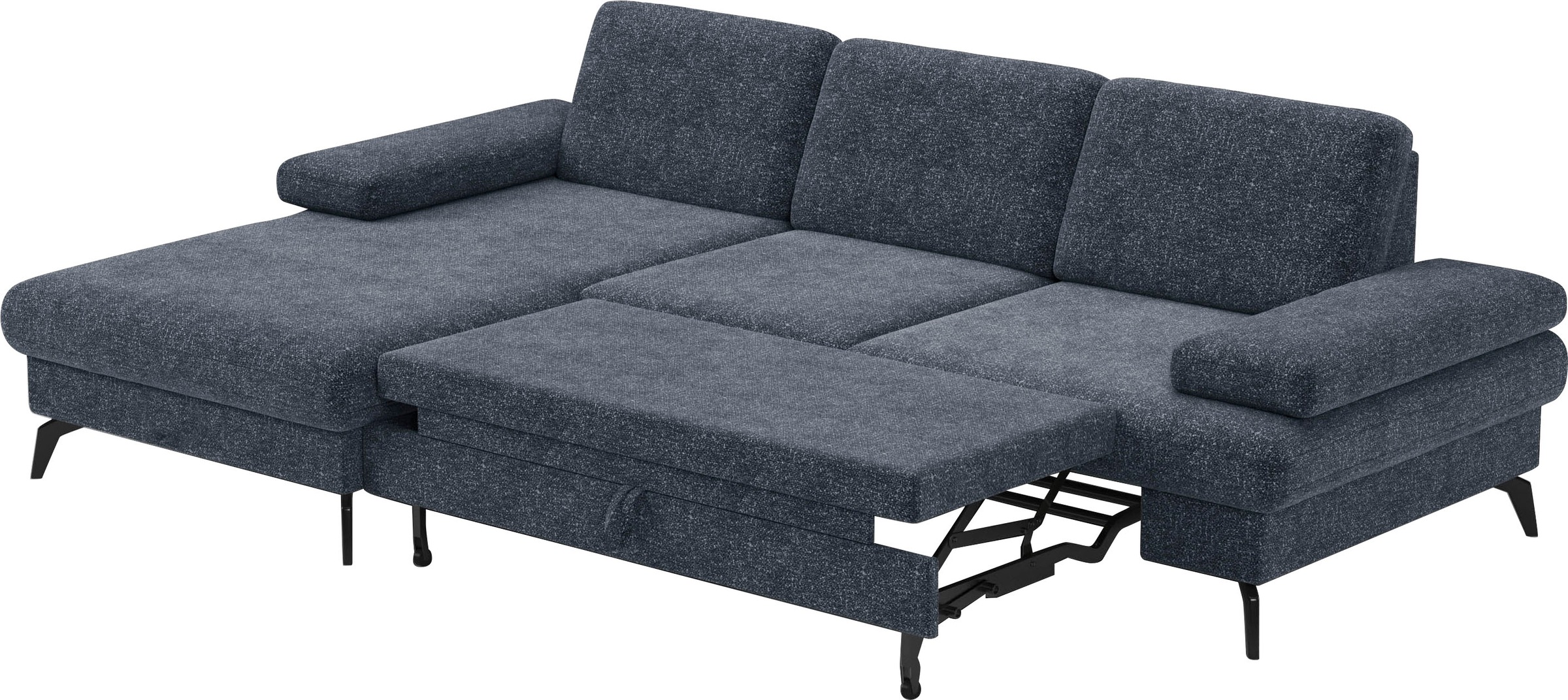 sit&more Ecksofa »Morris L-Form, inkl. Sitztiefenverstellung«, wahlweise mit Armteilverstellung, Bettfunktion & Bettkasten