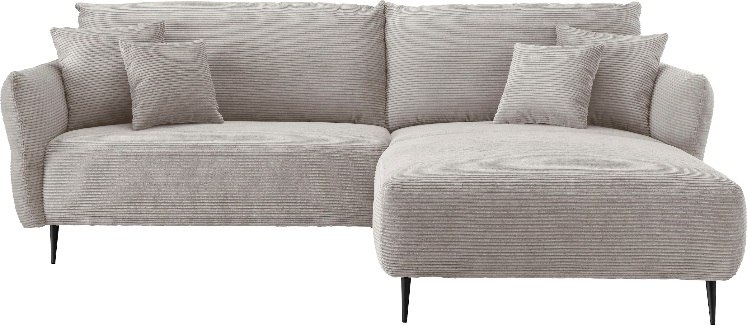 INOSIGN Ecksofa »Amarena L-Form«, inklusive Armlehnenverstellfunktion, 4x Zierkissen gratis