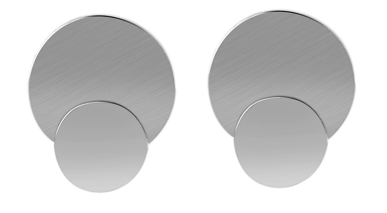 Adelia´s Paar Ohrhänger »Damen Ohrstecker aus poliertem Edelstahl«