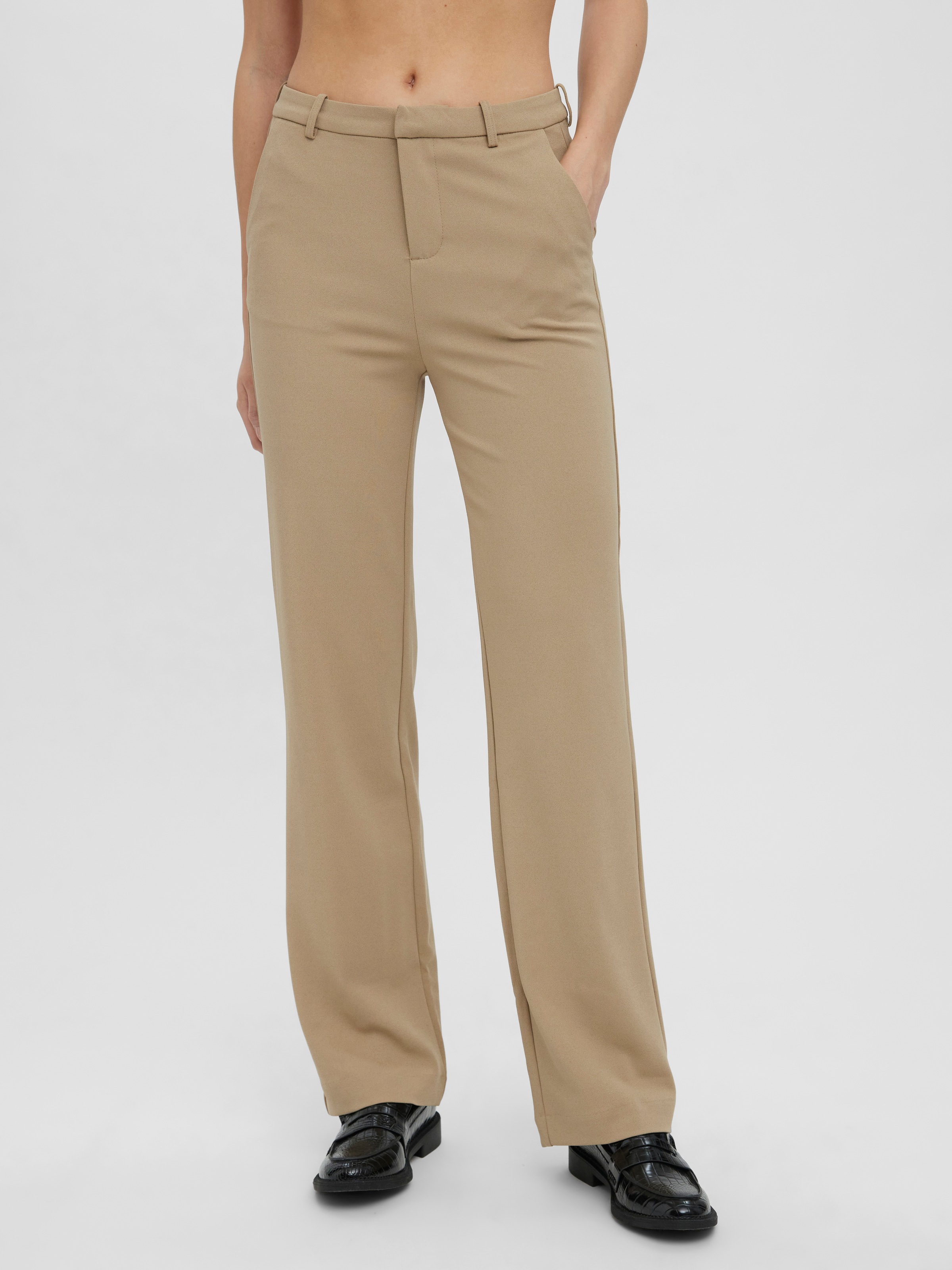 Vero Moda "VMZAMIRA MW SLIM STRAIGHT PANT NOOS" mit Gürtelschlaufen günstig online kaufen