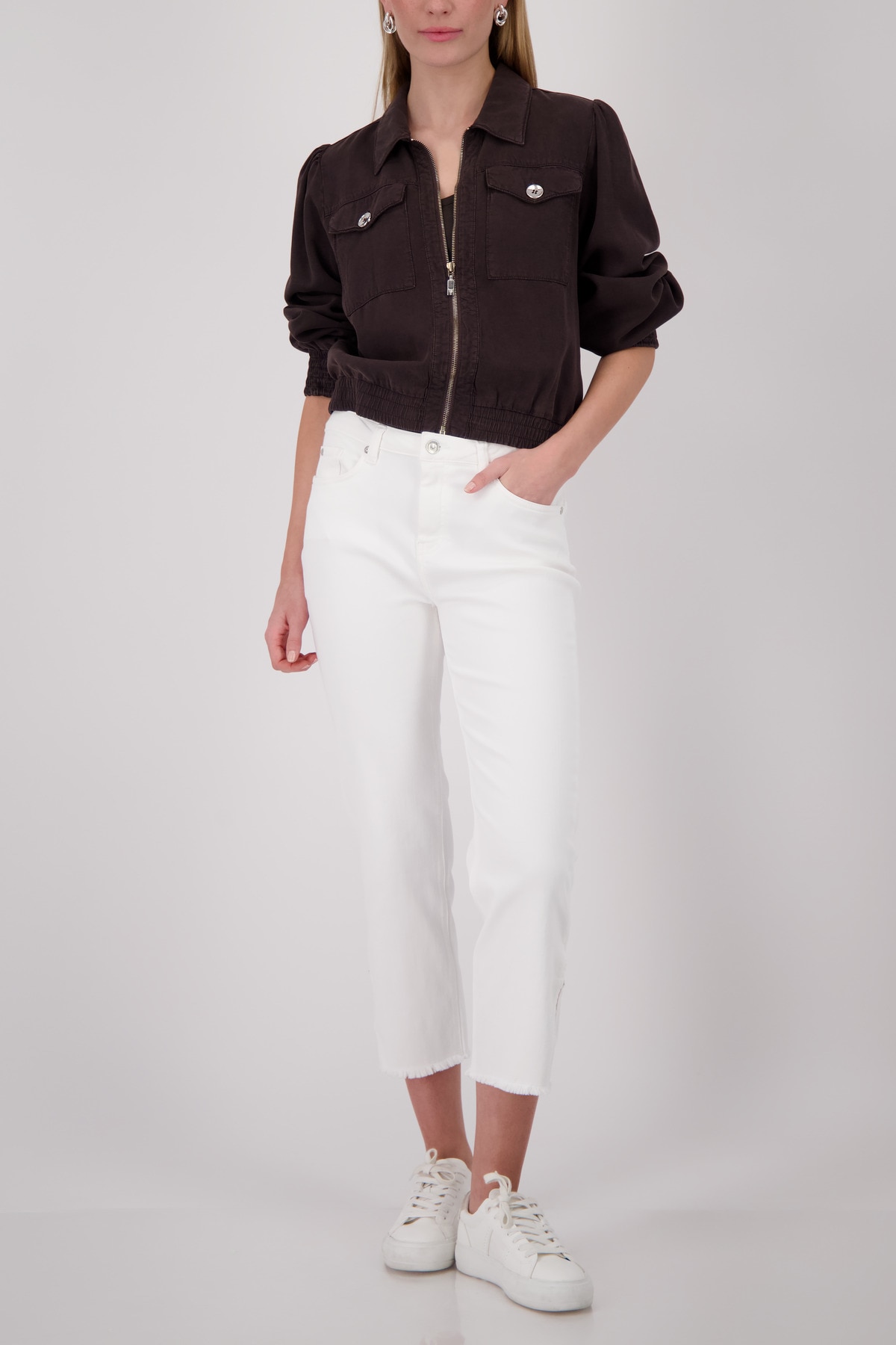 Monari 7/8-Hose »Hose Greta Short«  Regular fit mit Strasskette