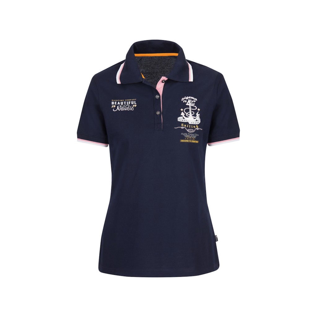 Trigema Poloshirt »TRIGEMA Damen Poloshirt mit maritimem Aufdruck«