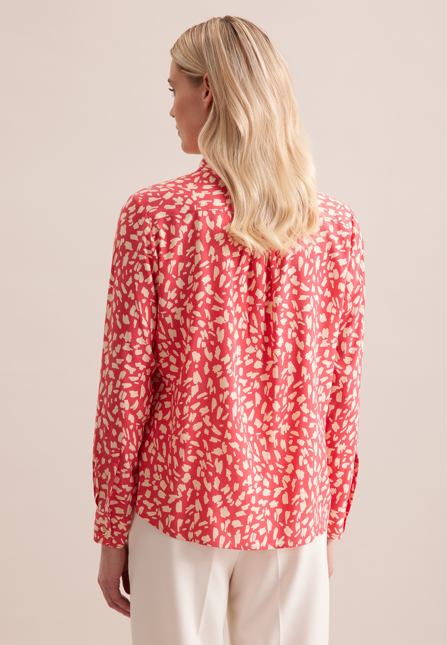 seidensticker Hemdbluse "Schwarze Rose" 1/1 Kragen Druck günstig online kaufen