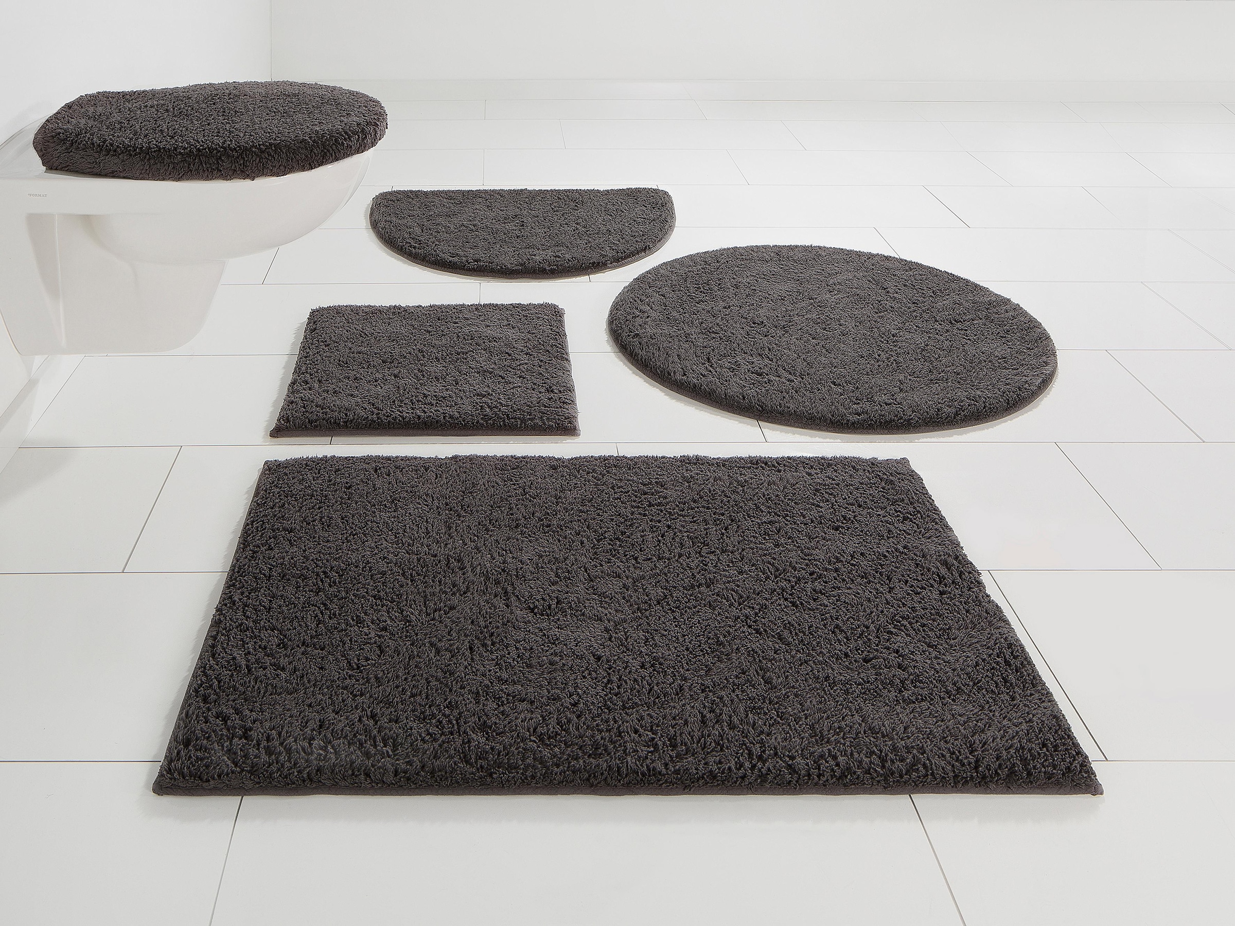 my home Badematte "Maren, Badvorleger, Badezimmer Teppich" Höhe 15 mm rutsc günstig online kaufen