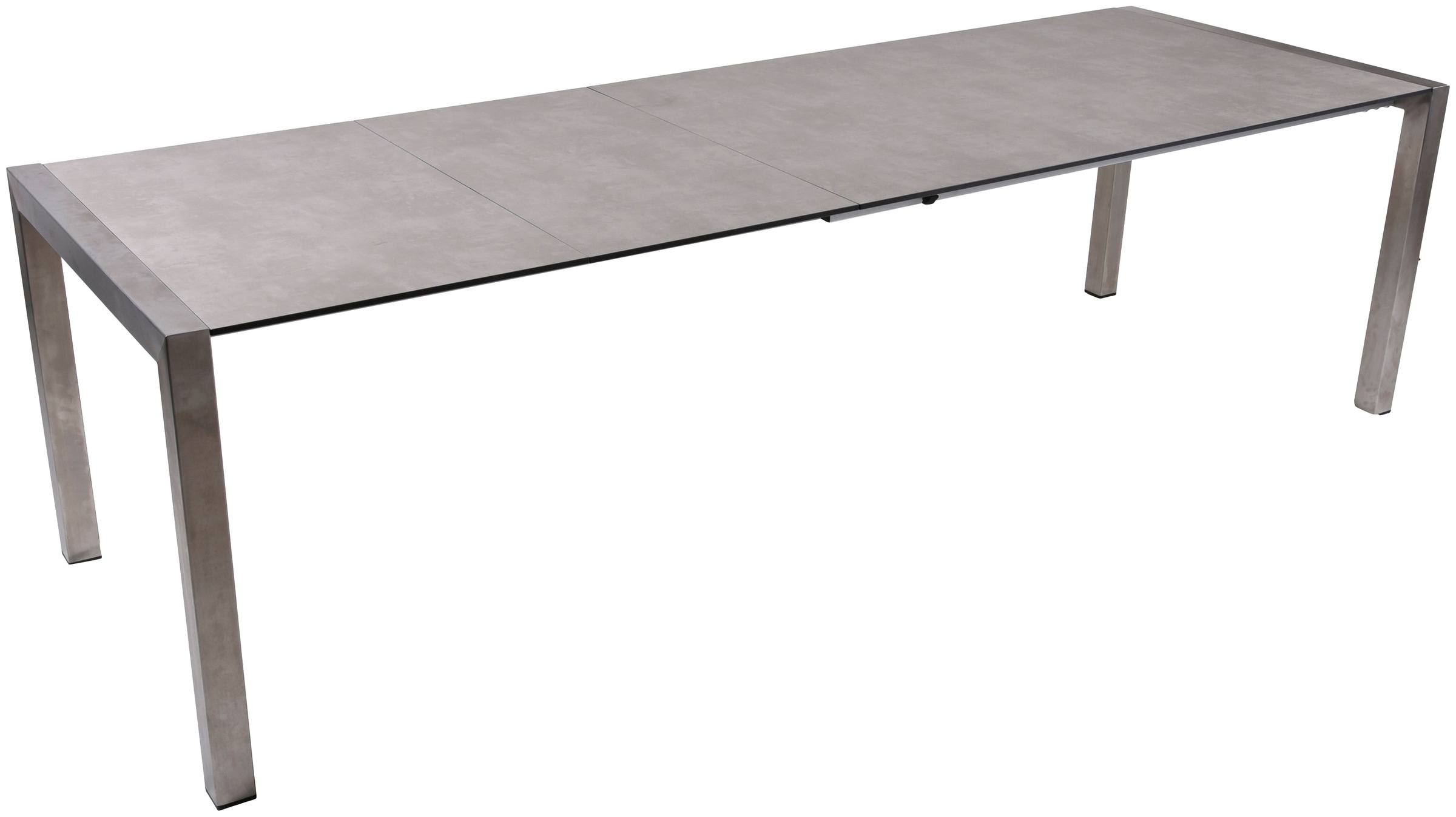 Garten-Essgruppe GARDEN PLEASURE "SIENNA", grau (grau, taupe, silberfarben), B:292cm H:90cm T:160cm, Edelstahl, Kunststoff, Sitzmöbel-Sets, mit ausziehbarem Tisch 2