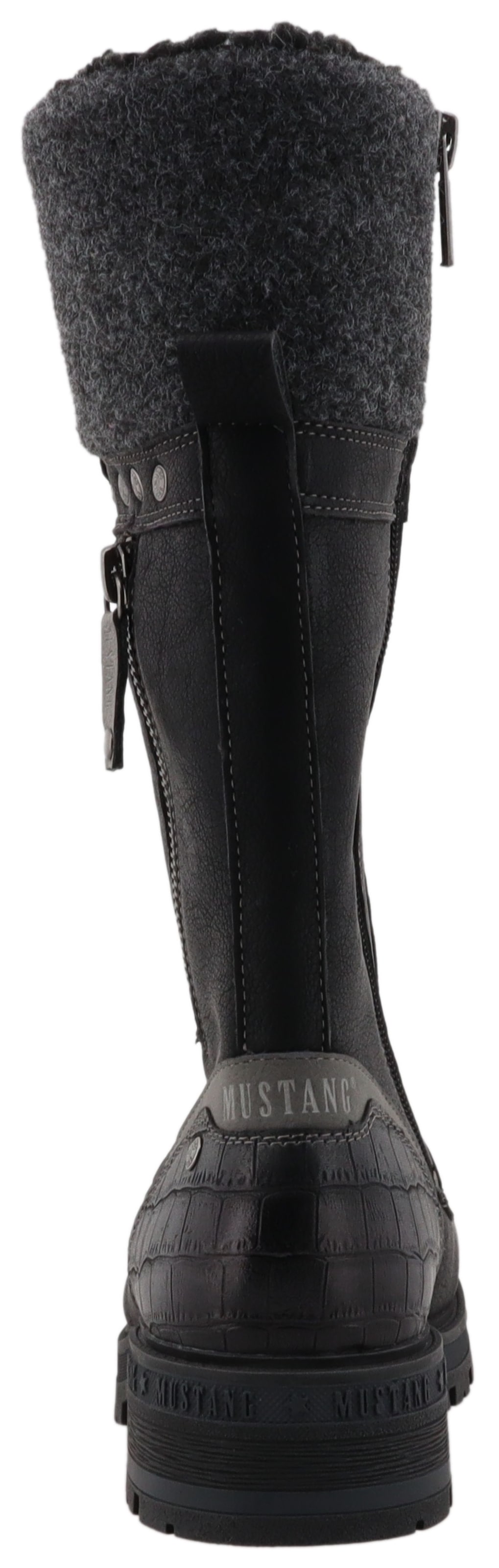 Mustang Shoes Winterstiefel »Darleen«, Schnürstiefel mit Reißverschluss