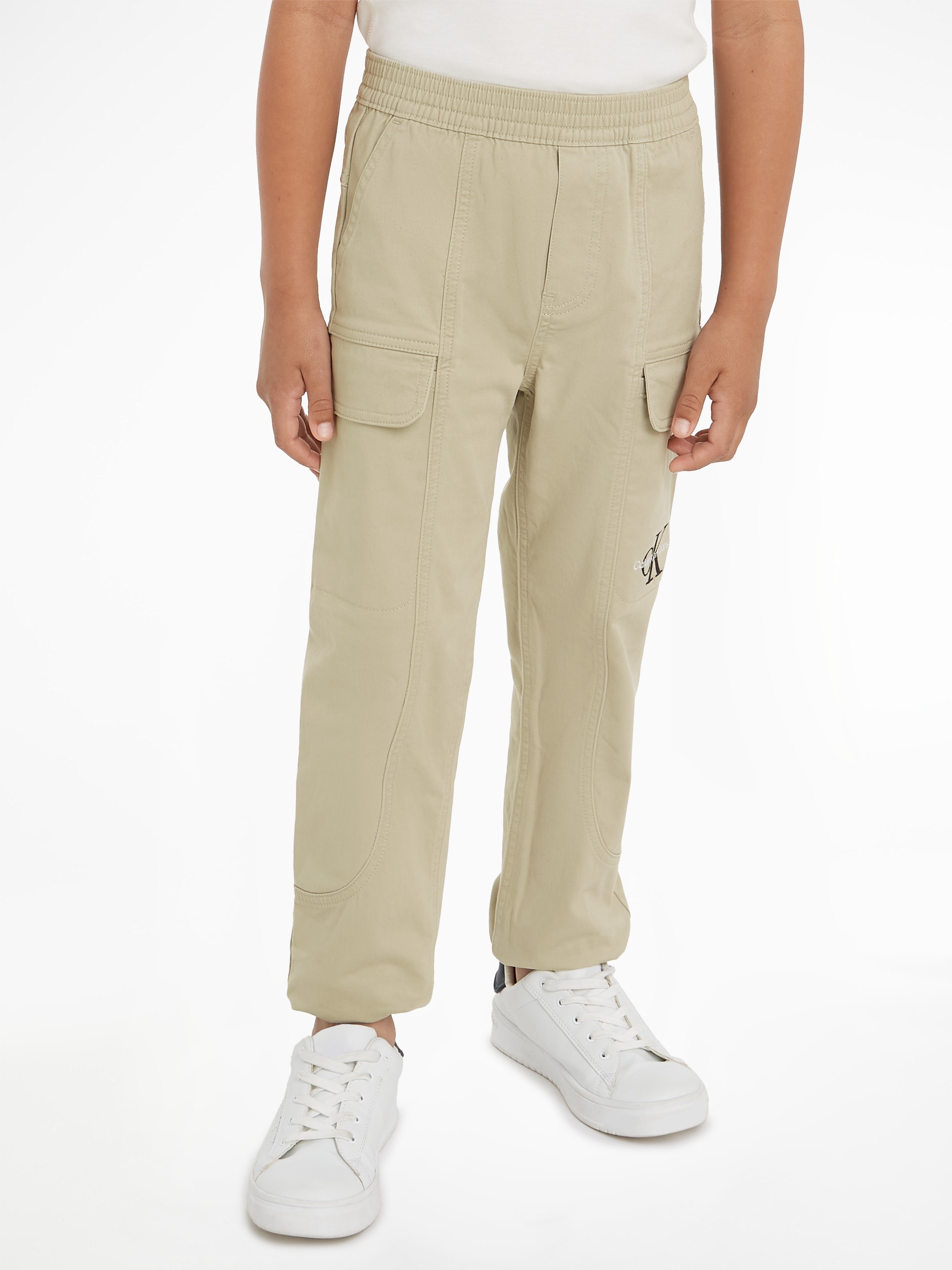 Calvin Klein Jeans Cargohose Logoprägung mit online BAUR PANTS«, | bestellen »SATEEN CARGO