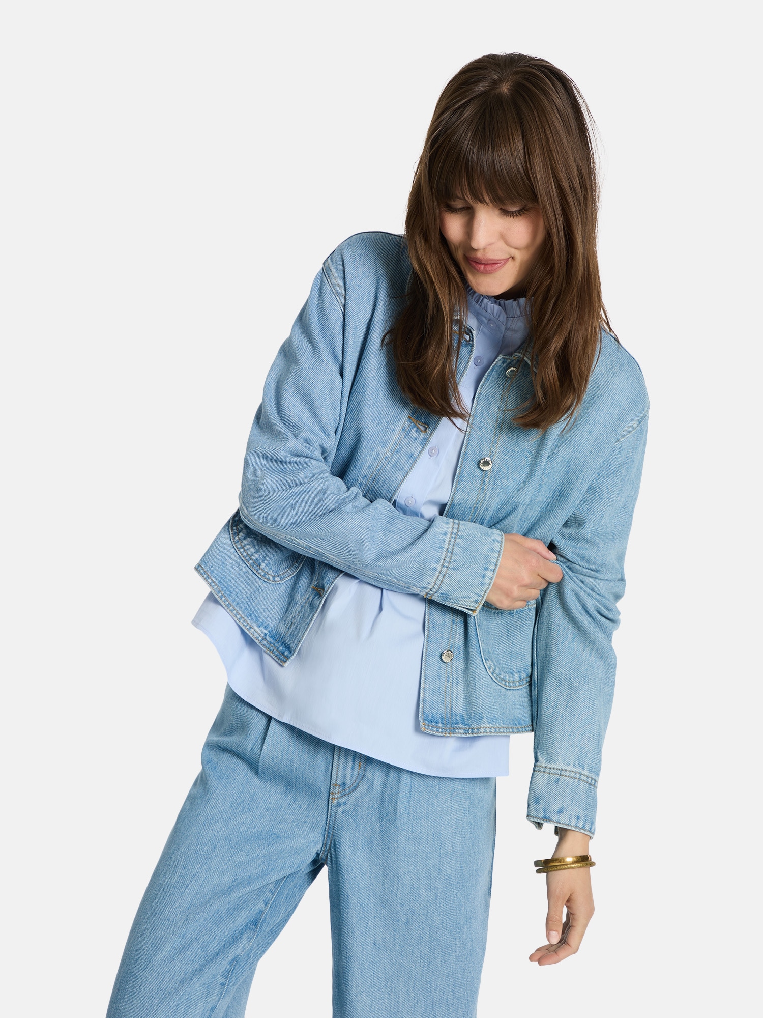 Lieblingsstück Jeansjacke »Nixon«, aus softem Material, lässig geschnitten