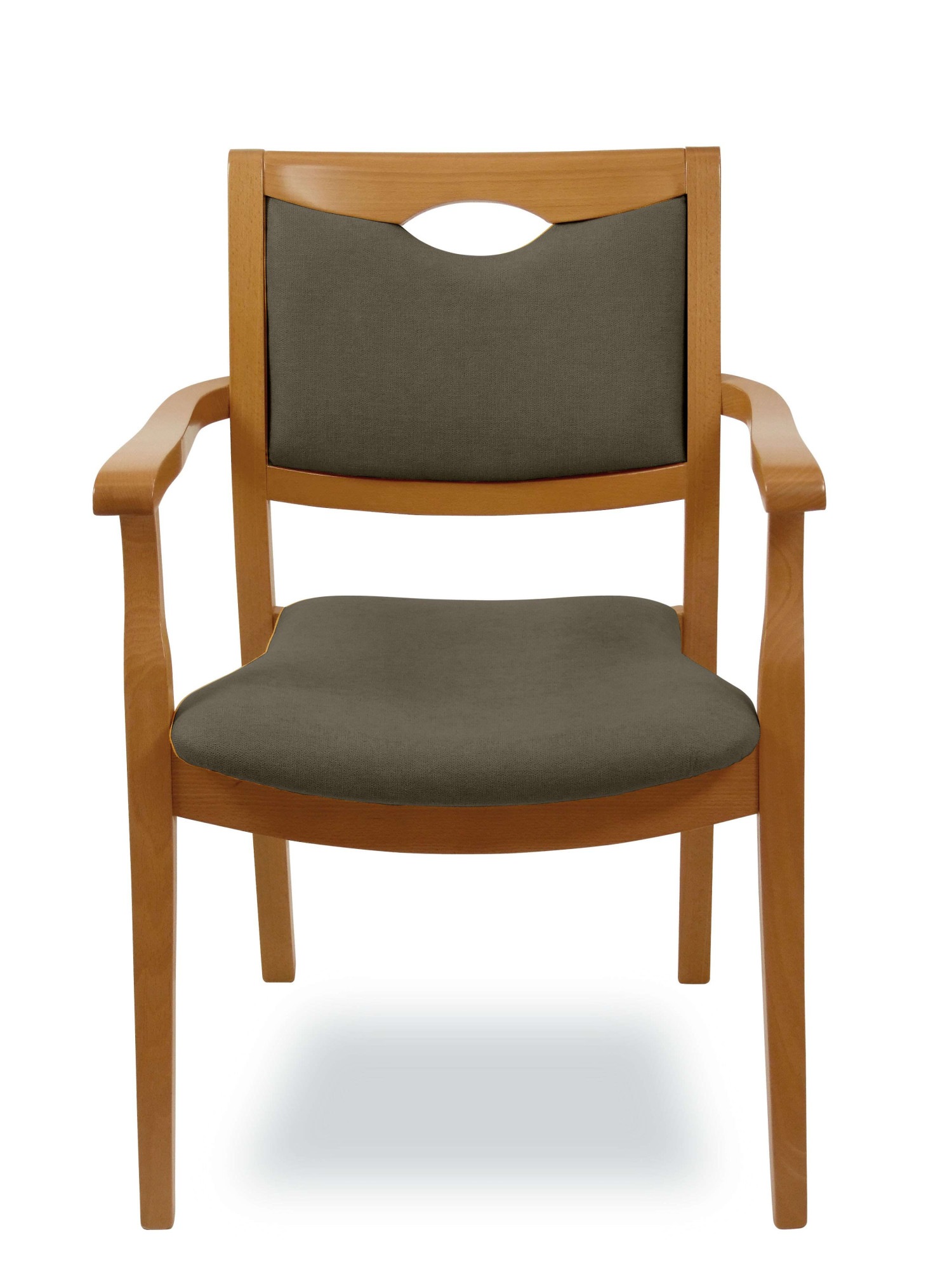 Home affaire Armlehnstuhl »London, Stuhl, Komfortsessel, 3 Gestellfarben, Made in Italy« () 1 Stk.Extra-komfortabel, ergonomisch, fleckenabweisendes Gewebe, Massivholz