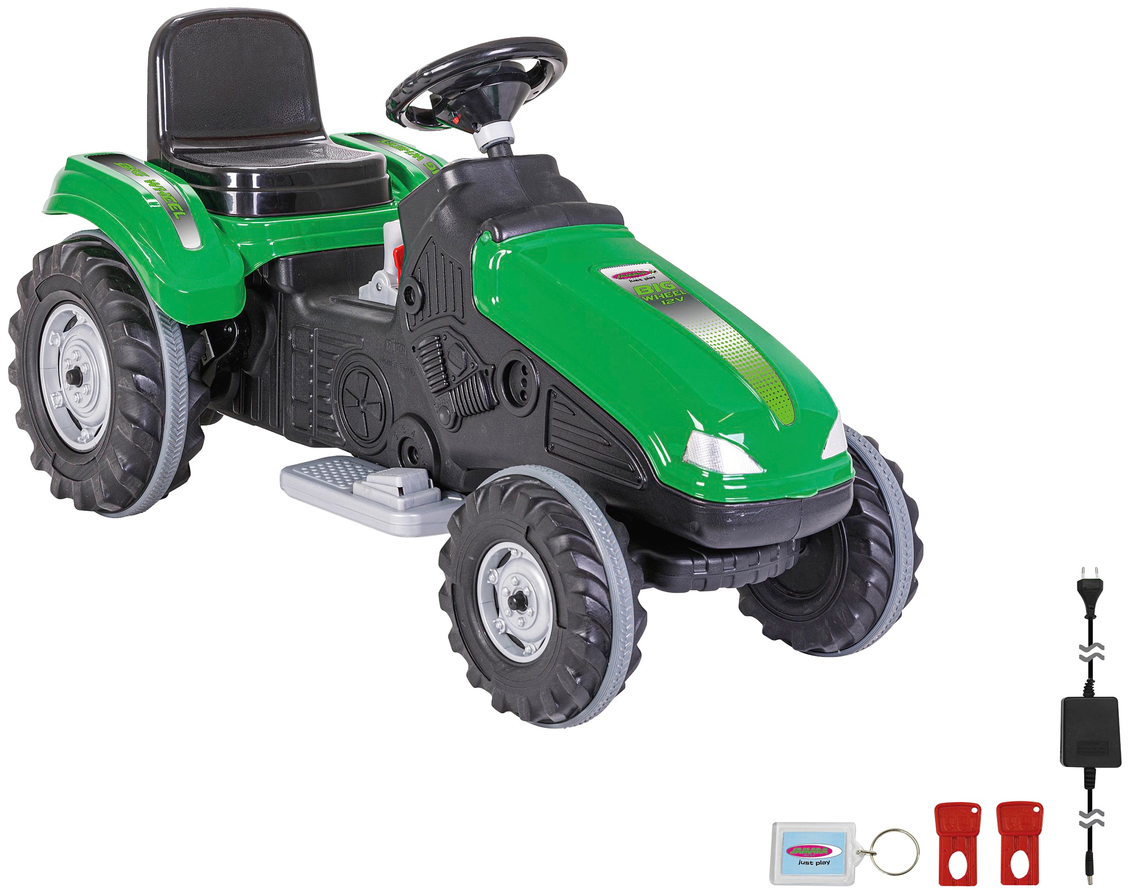 Jamara Elektro-Kindertraktor Ride-on Traktor Big Wheel grün Kinder Elektrofahrzeuge Kinderfahrzeuge