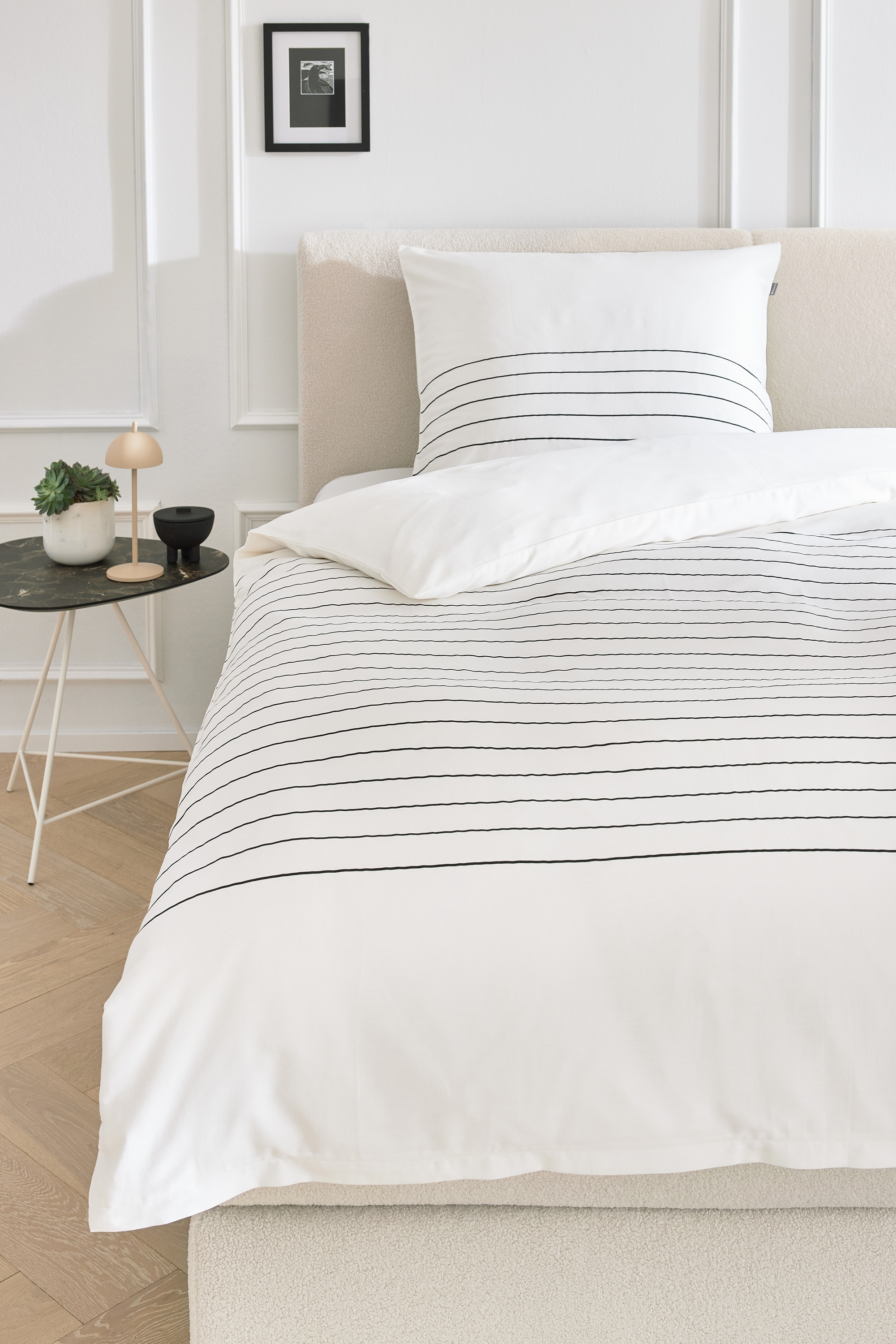 Musterring Wendebettwäsche "Simple" 2 Stk. tlg. aus hochwertigen Naturfaser günstig online kaufen