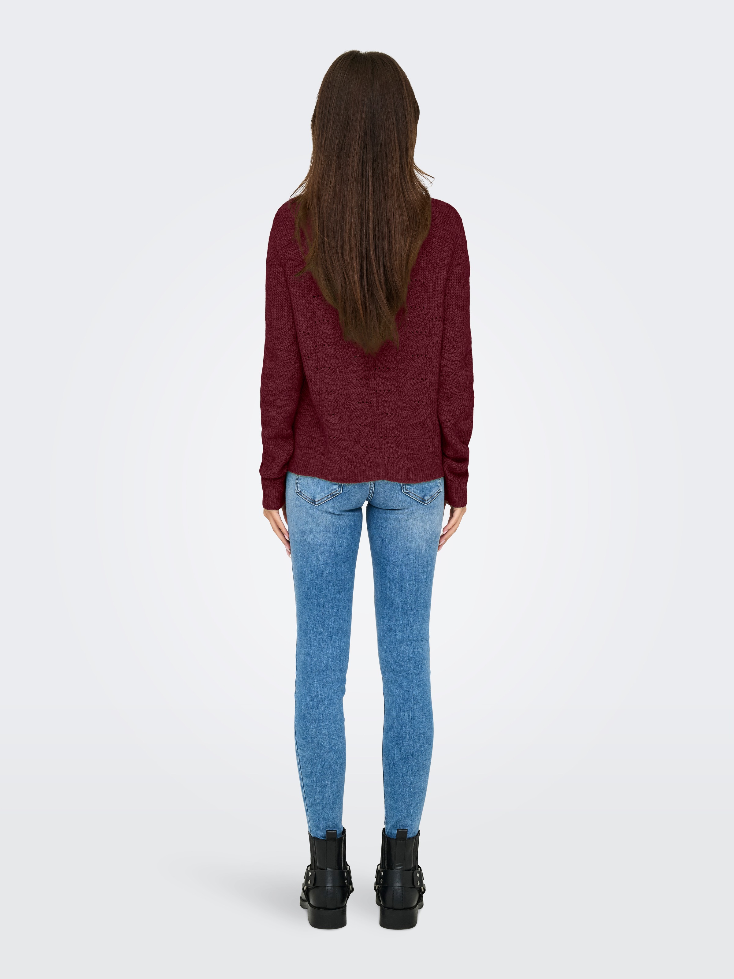 ONLY Rundhalspullover "ONLLOLLI L/S PULLOVER KNT NOOS" günstig online kaufen