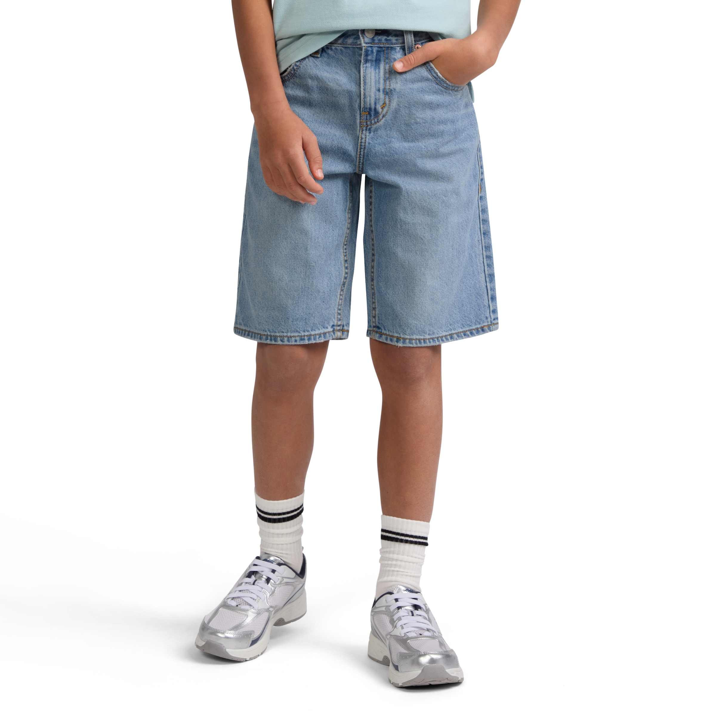 Levis Kids Jeansshorts aus robustem Baumwolldenim