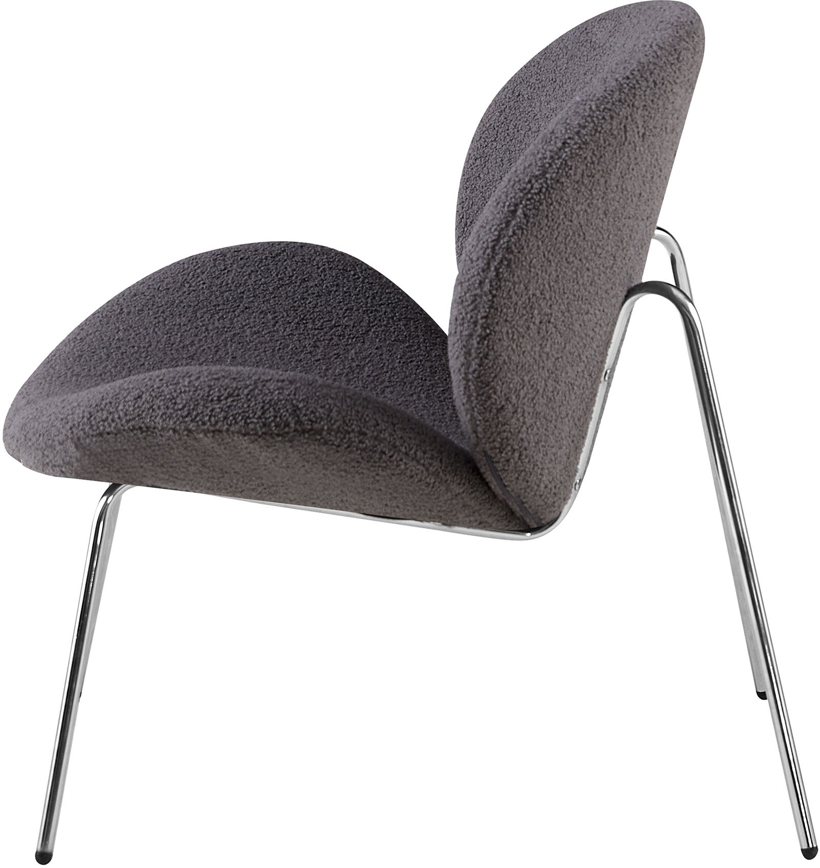 Kayoom Polsterstuhl »Stuhl Jaden 125 2er-Set, im angesagten Stoff mit dem Kräusel-Effekt«, (Set), 2 St., Ästhetisch minimalistisches Design, Bouclé Stoff, breites Sitzen