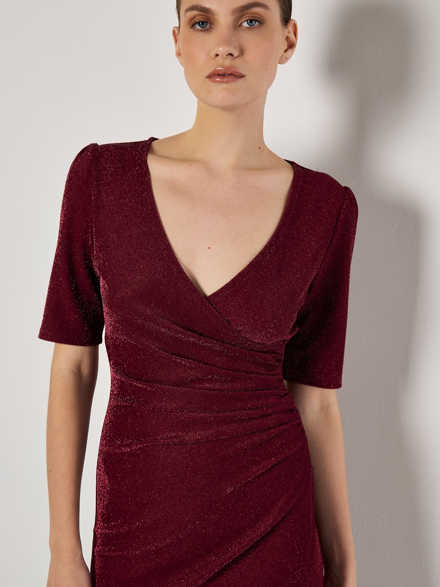 Apricot Midikleid »Midikleid« mit seitlicher Raffung