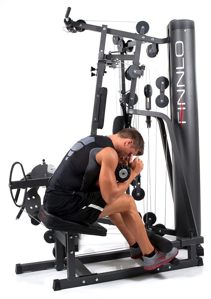 Finnlo by Hammer Kraftstation »Autark 2600«, 16 Gewichtsblöcke, (Butterflystange, Latzug, Ruderfunktion und mehr), multifunktionale Fitnessstation, max. Trainingsgewicht 100 kg