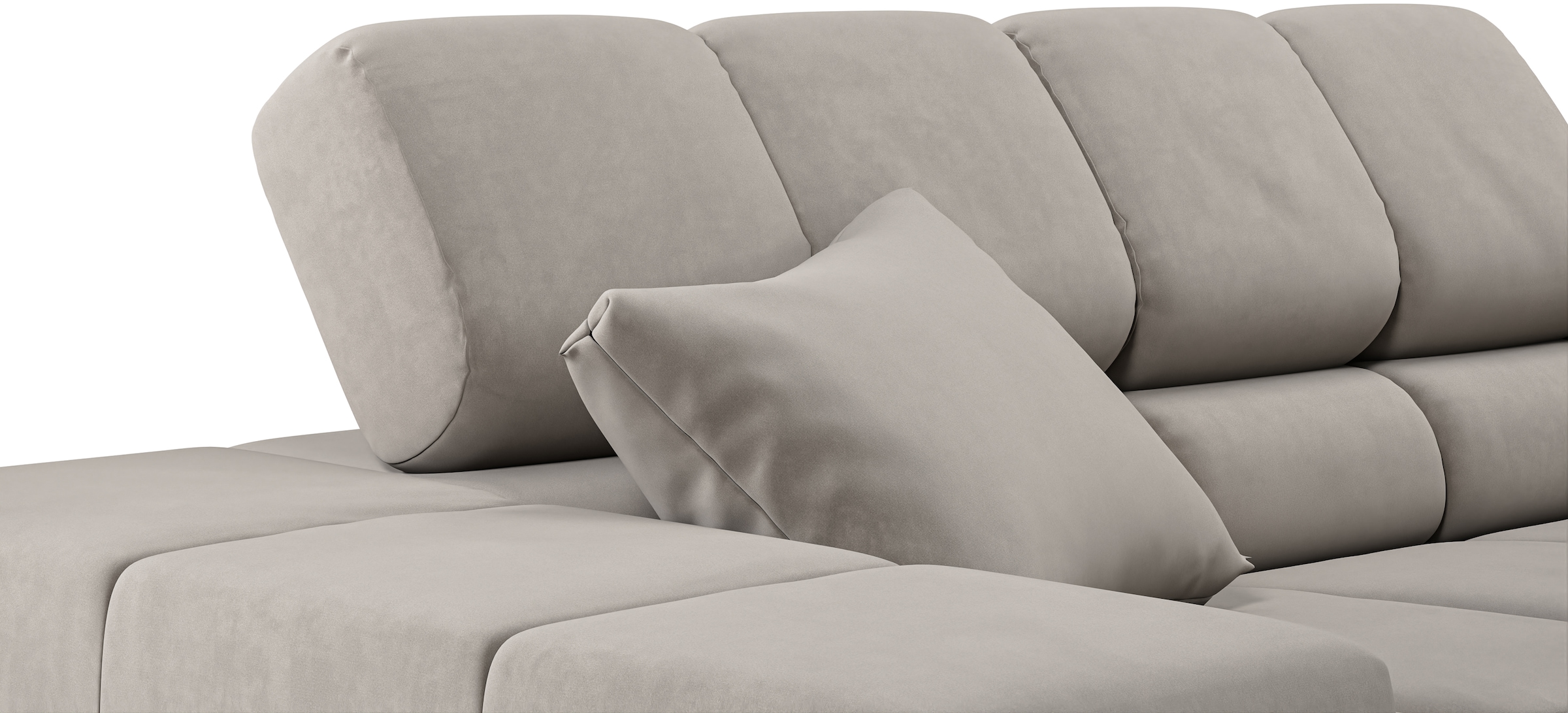 INOSIGN Ecksofa »Ancona incl. Kopfteilverstellung, OTTOs Choice, Breite 319cm, L-Form«, wahlweise motorische Sitztiefenverstellung, auch in Cord + Easy Care