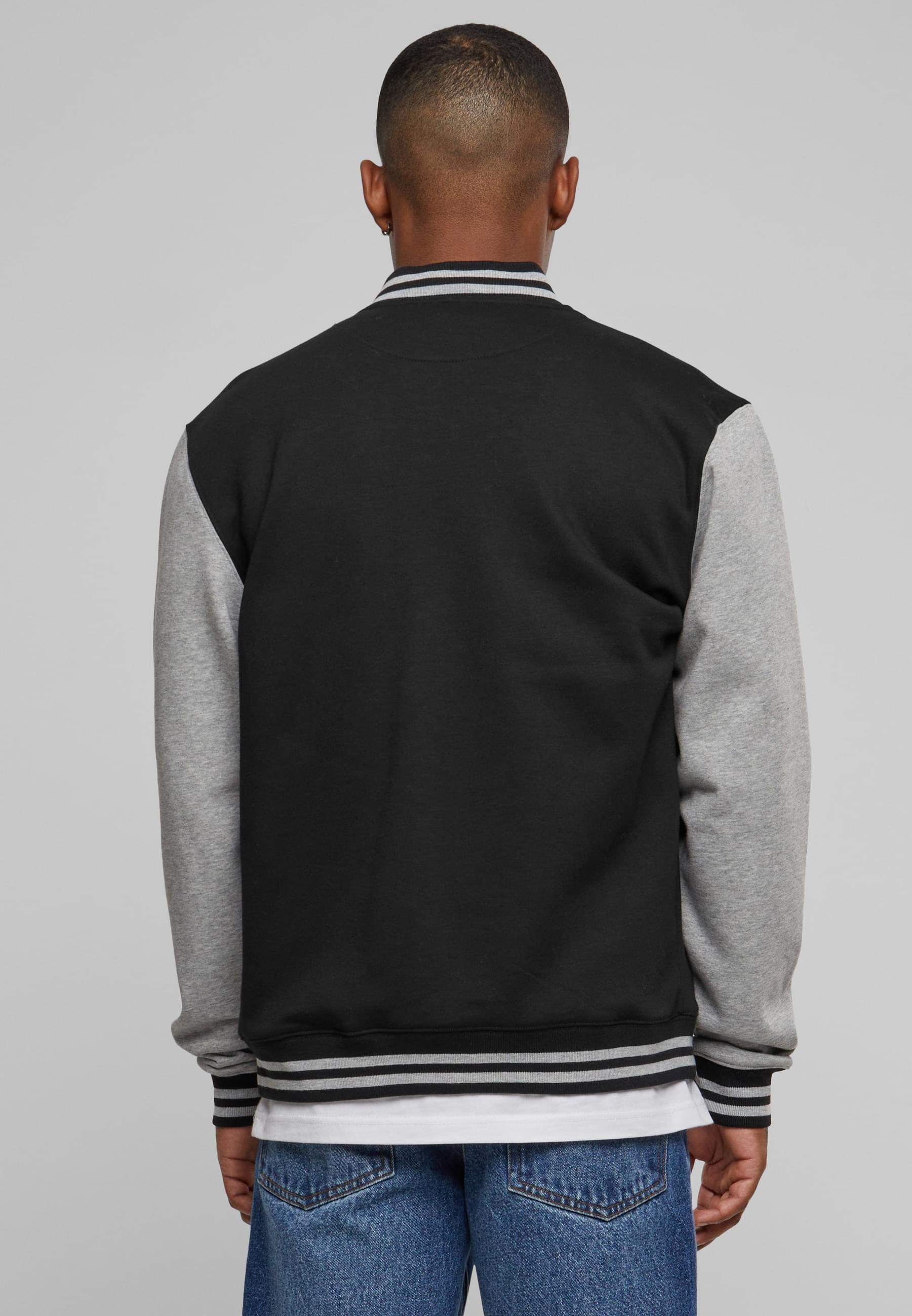URBAN CLASSICS Collegejacke »Urban Classics Herren 2-tone College Sweatjacket«, (1 St.), ohne Kapuze