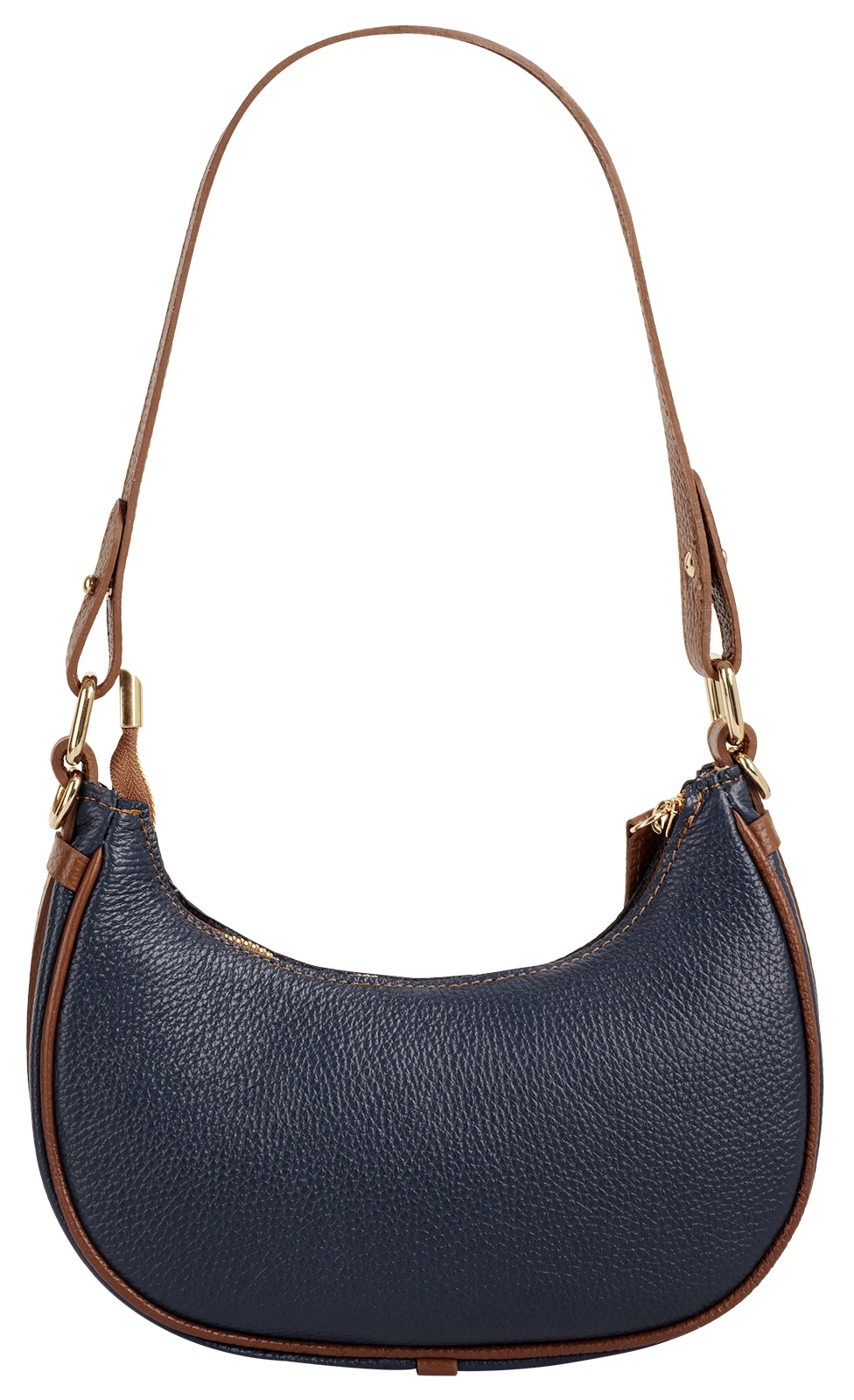 Samantha Look Henkeltasche echt Leder, Made in Italy