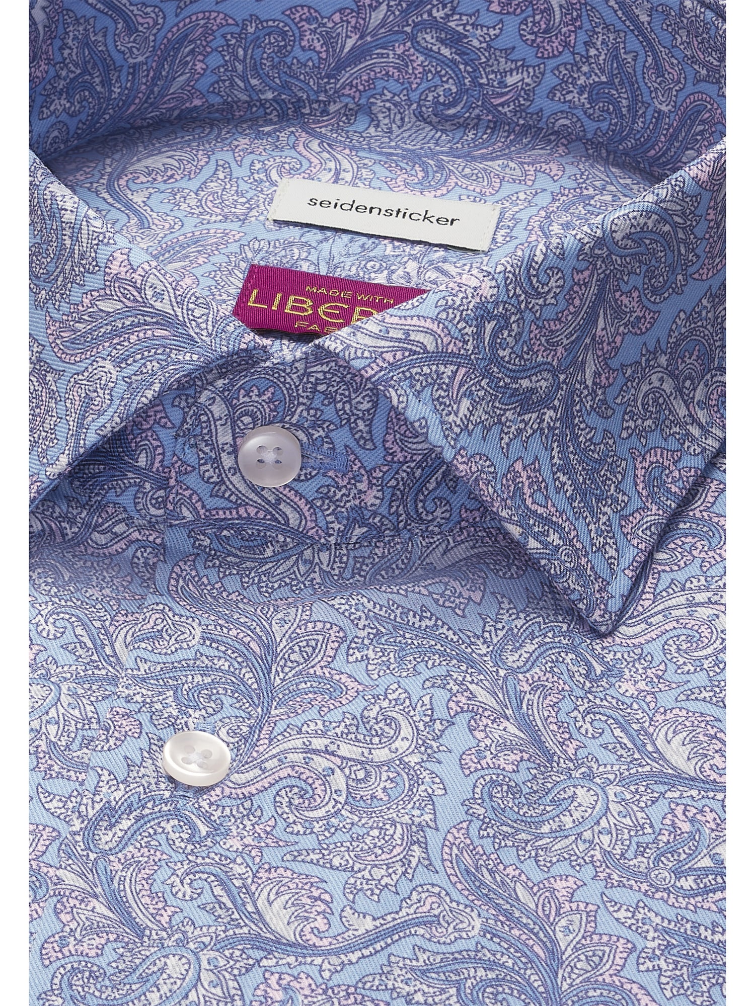 seidensticker Businesshemd »Schwarze Rose« Regular 1/1 Kentkragen Druck