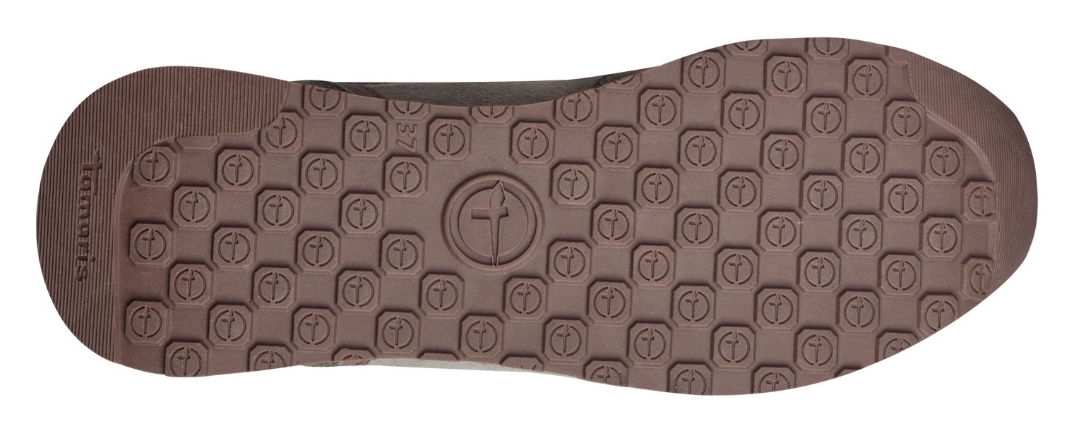 Tamaris Keilsneaker, Freizeitschuh, Halbschuh, Schnürschuh mit Kontrastbesätzen