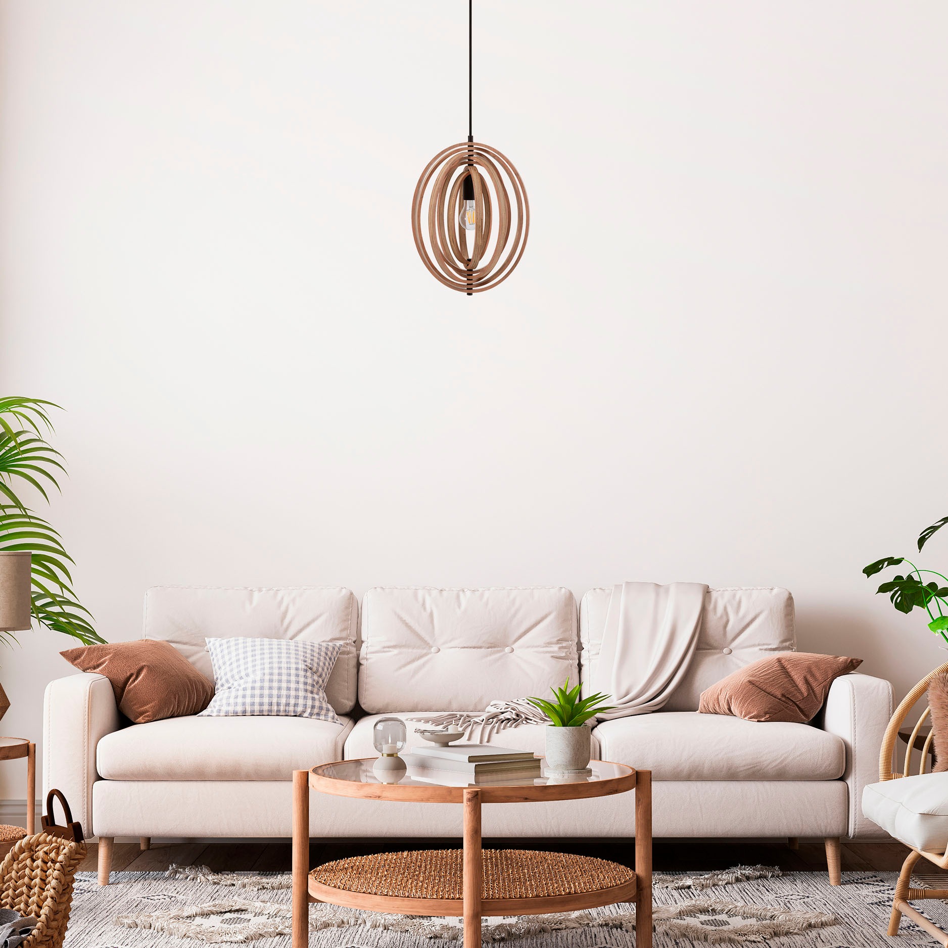 Paco Home Pendelleuchte »BARRY L«, 1 flammig, Leuchtmittel E27 | ohne Leuchtmittel