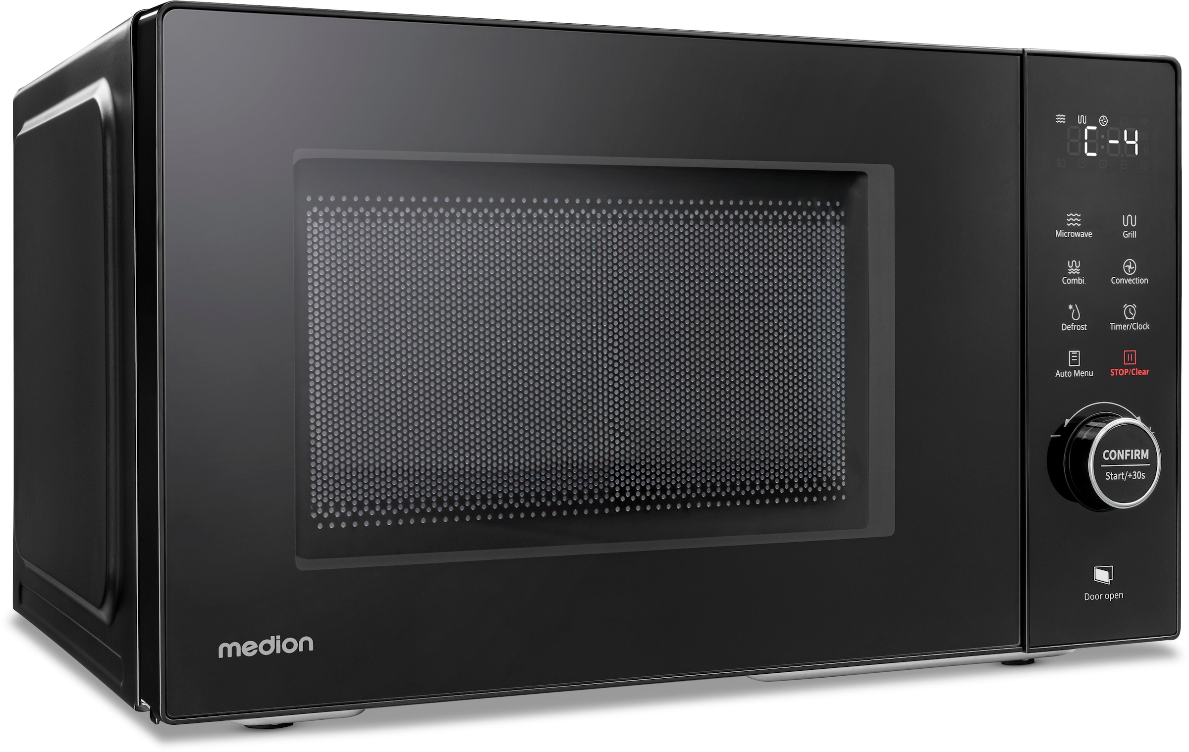 Medion® Mikrowelle »MD 12031 mit Grill und Heißluftfunktion«, Grill und Heißluft-Mikrowelle, 23 L, 5 Leistungsstufen, 11 Automatikpogramme, Auftaufunktion