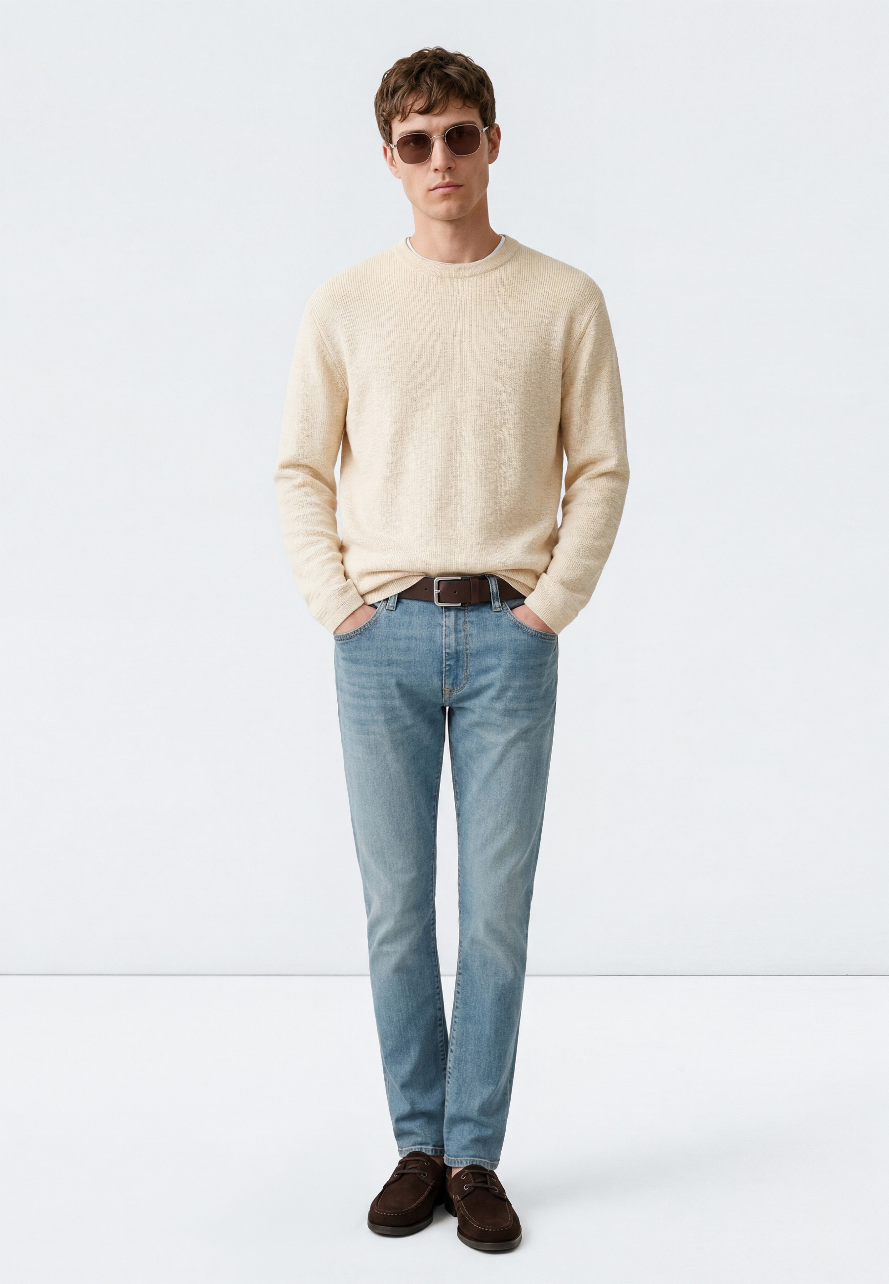 Mavi Rundhalspullover »CREW NECK SWEATER« Premium Pullover