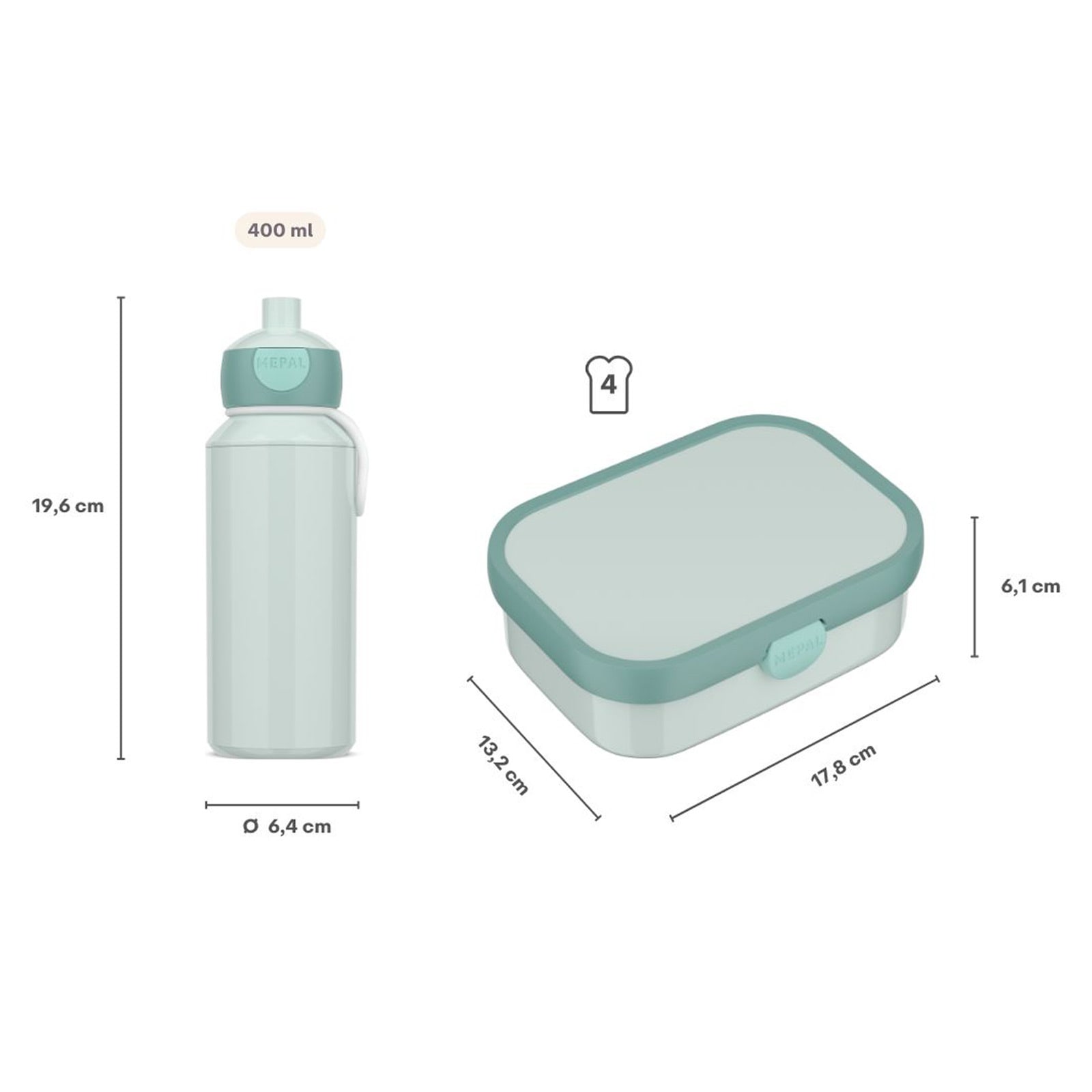 Mepal Lunchbox »Lunchset Campus Switch 2er Set«