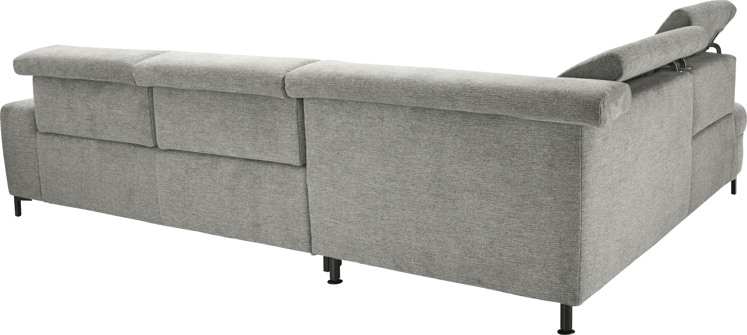 set one by Musterring Ecksofa »SO 3400 Sitzhöhe 47cm oder 49cm, Sitztiefe verstellbar, B/T 317/220 cm«, Kaltschaumpolsterung, Flachgewebe, whlw. mit Funktionen, Sitzhöhe 47