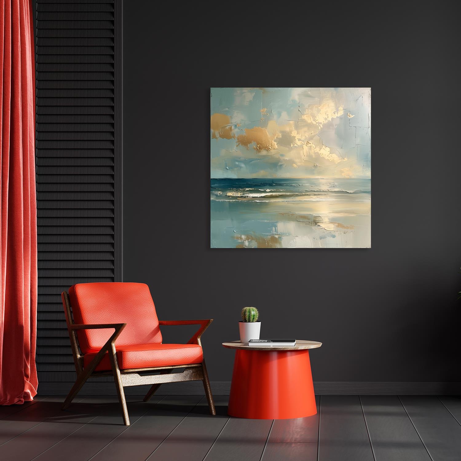 queence Acrylglasbild "Ein Tag am Meer" Abstrakt  Abstrakte  Formen  Gemäld günstig online kaufen