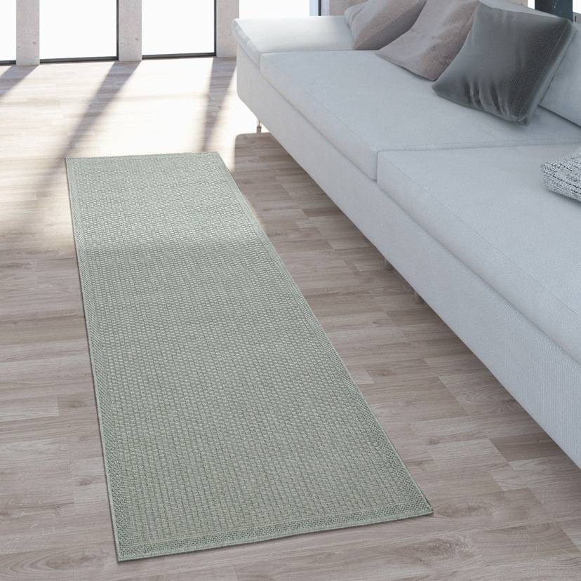 Paco Home Teppich »Quebec Flachgewebe, Bordüre, auf Outdoor mit rechteckig, und In- 135«, Rechnung meliert, | geeignet BAUR