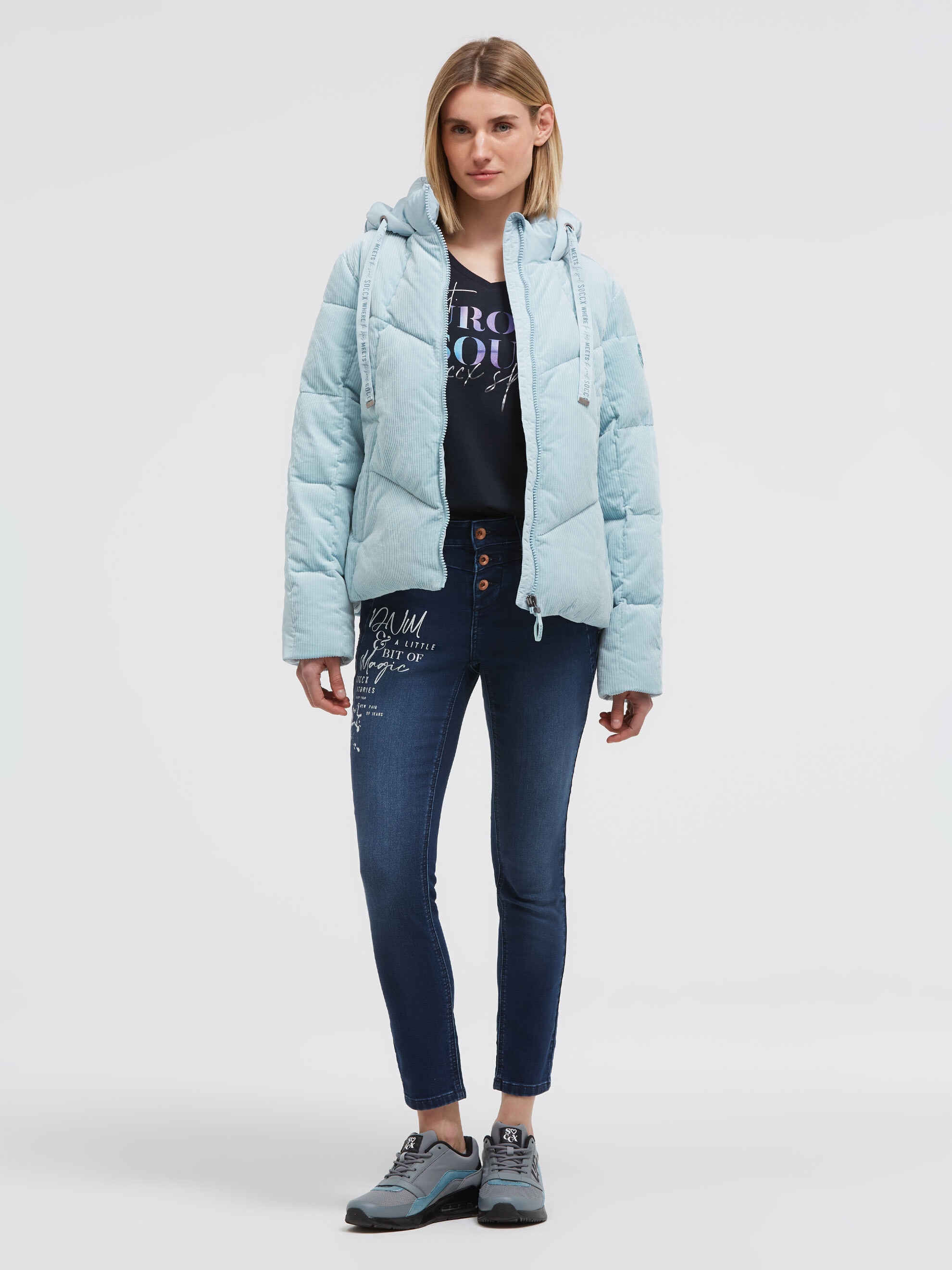 SOCCX Winterjacke mit Kapuze