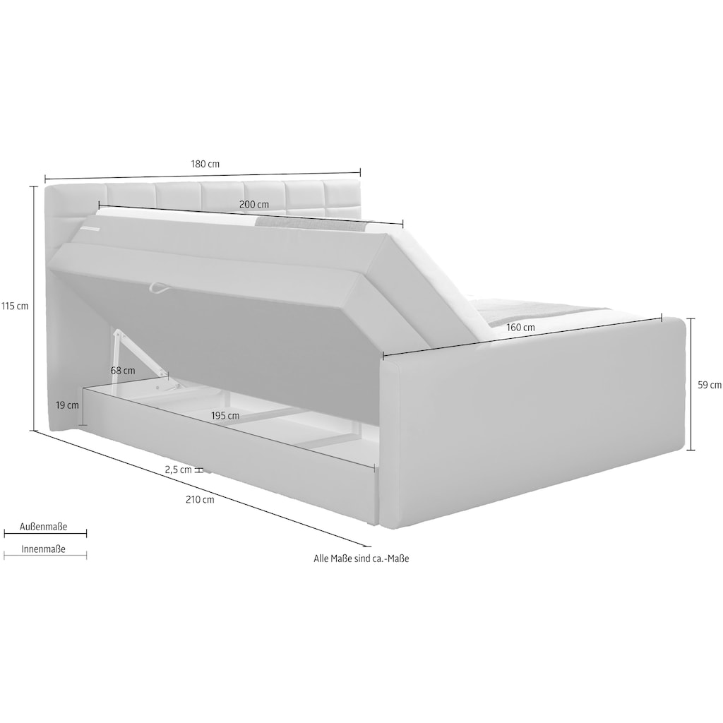 INOSIGN Boxspringbett »Lethbridge«