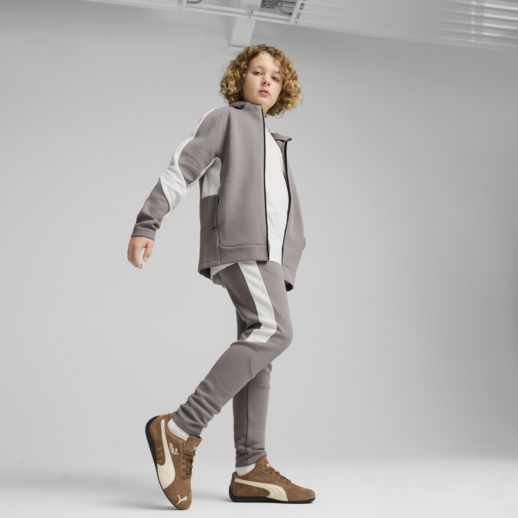 PUMA Sweatjacke »EVOSTRIPE Hoodie mit durchgehendem Reißverschluss Jungen«