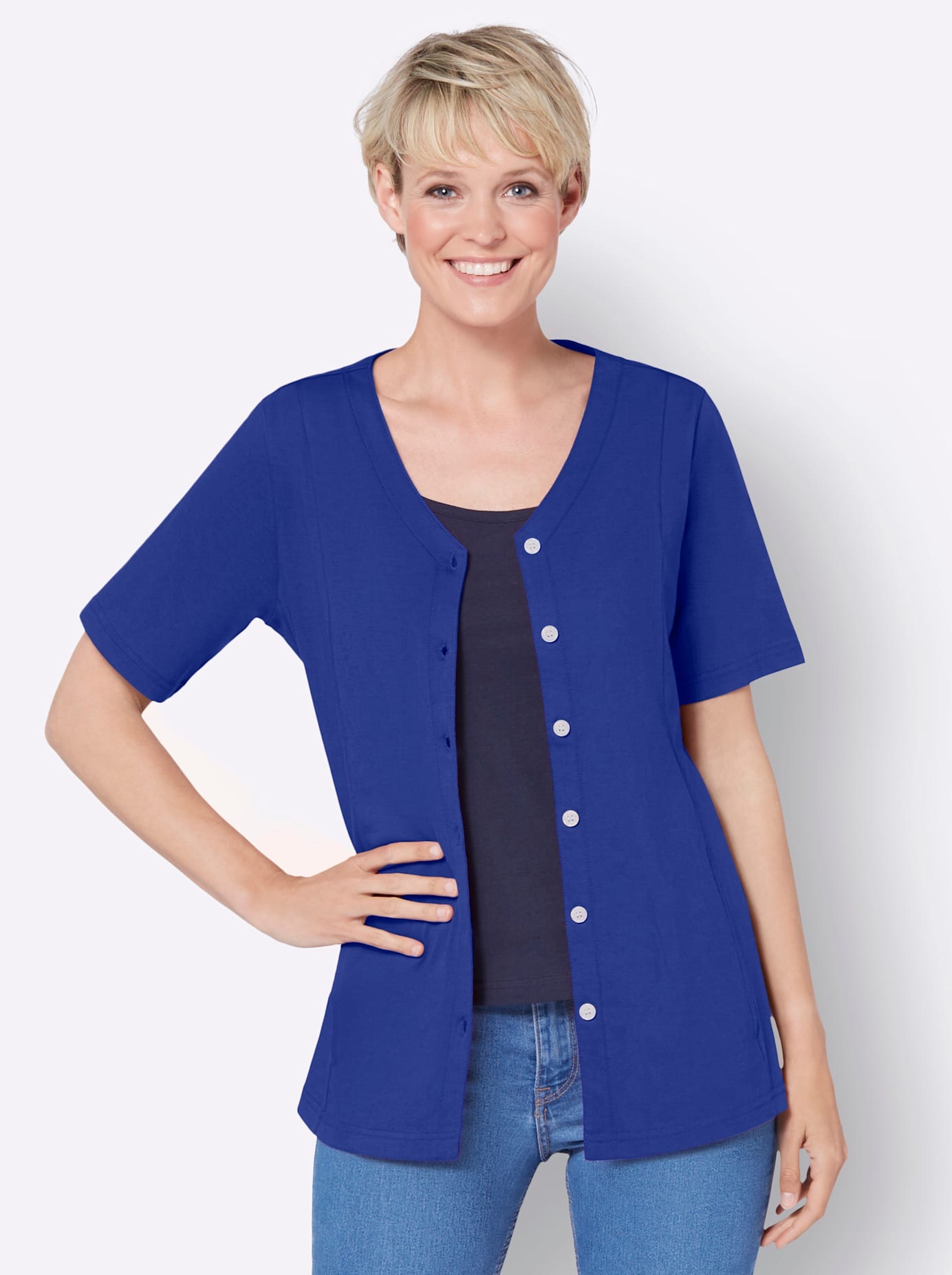 Classic Basics Shirtjacke "Shirtjacke" 1 Stk. tlg. günstig online kaufen