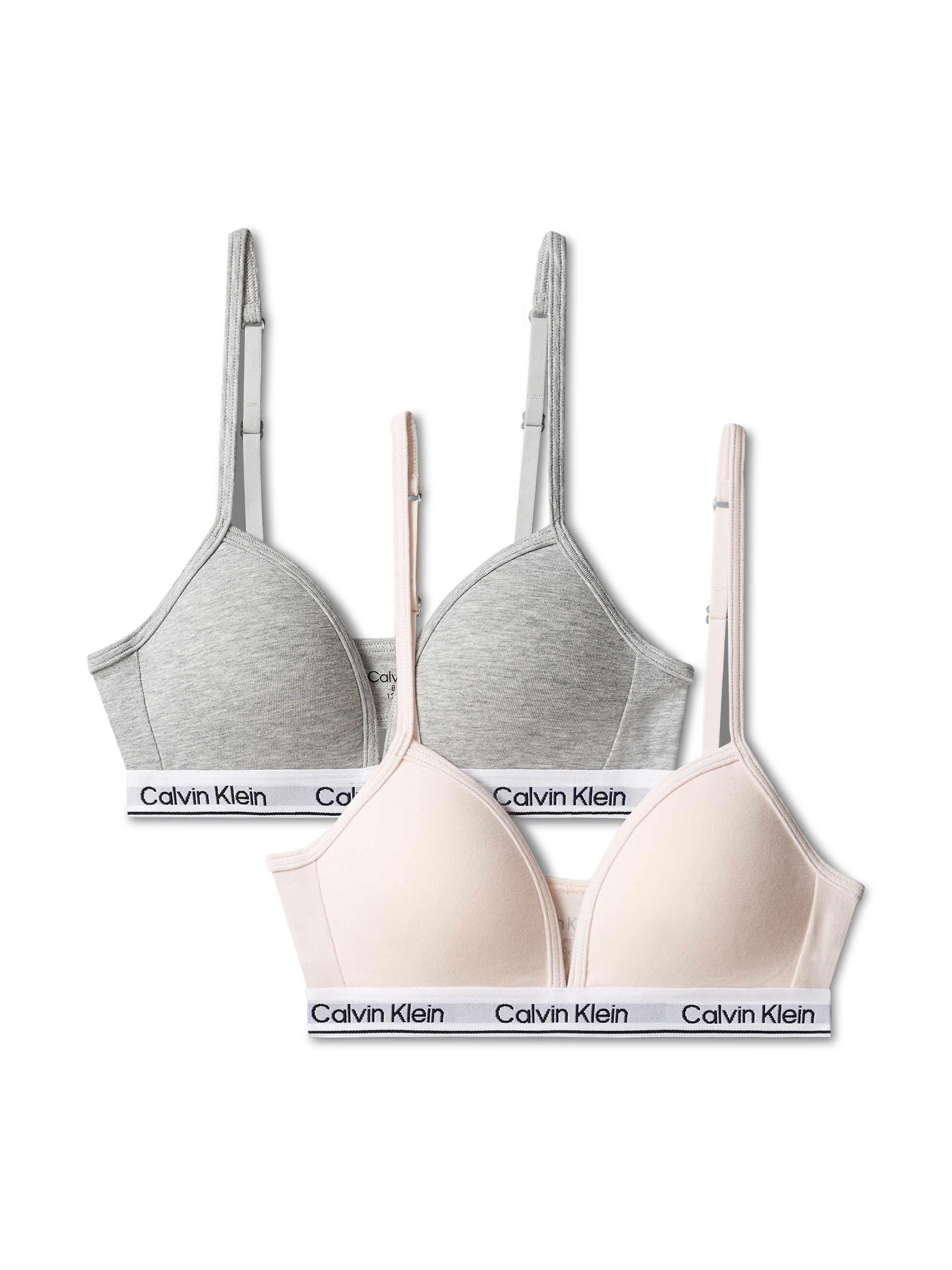 Calvin Klein Underwear Triangel-BH "2PK TRIANGLE" Packung, 2er-Pack, 2 Stk. mit Logobund