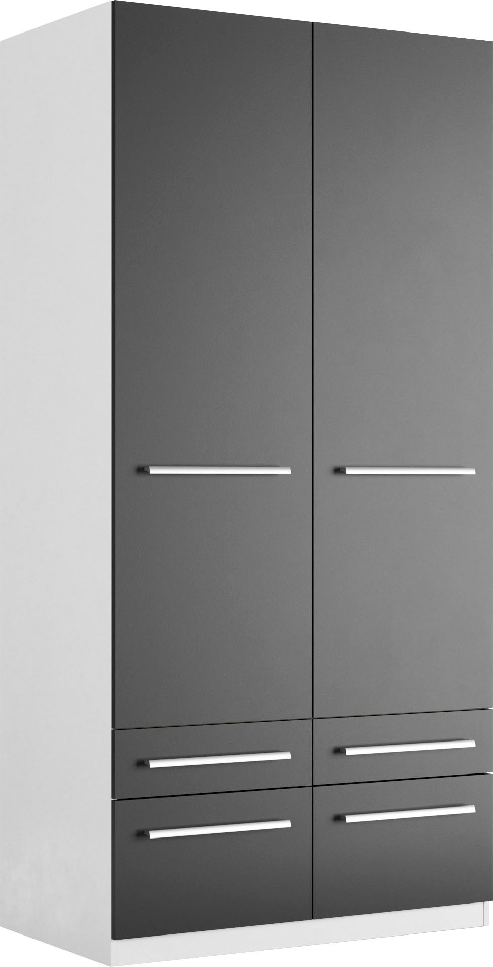 priess Kleiderschrank »Schrank Garderobe Wäscheschrank Barcelona in 5 Breiten«, viel Stauraum, geräumige Schubkästen, mit Spiegel, MADE IN GERMANY
