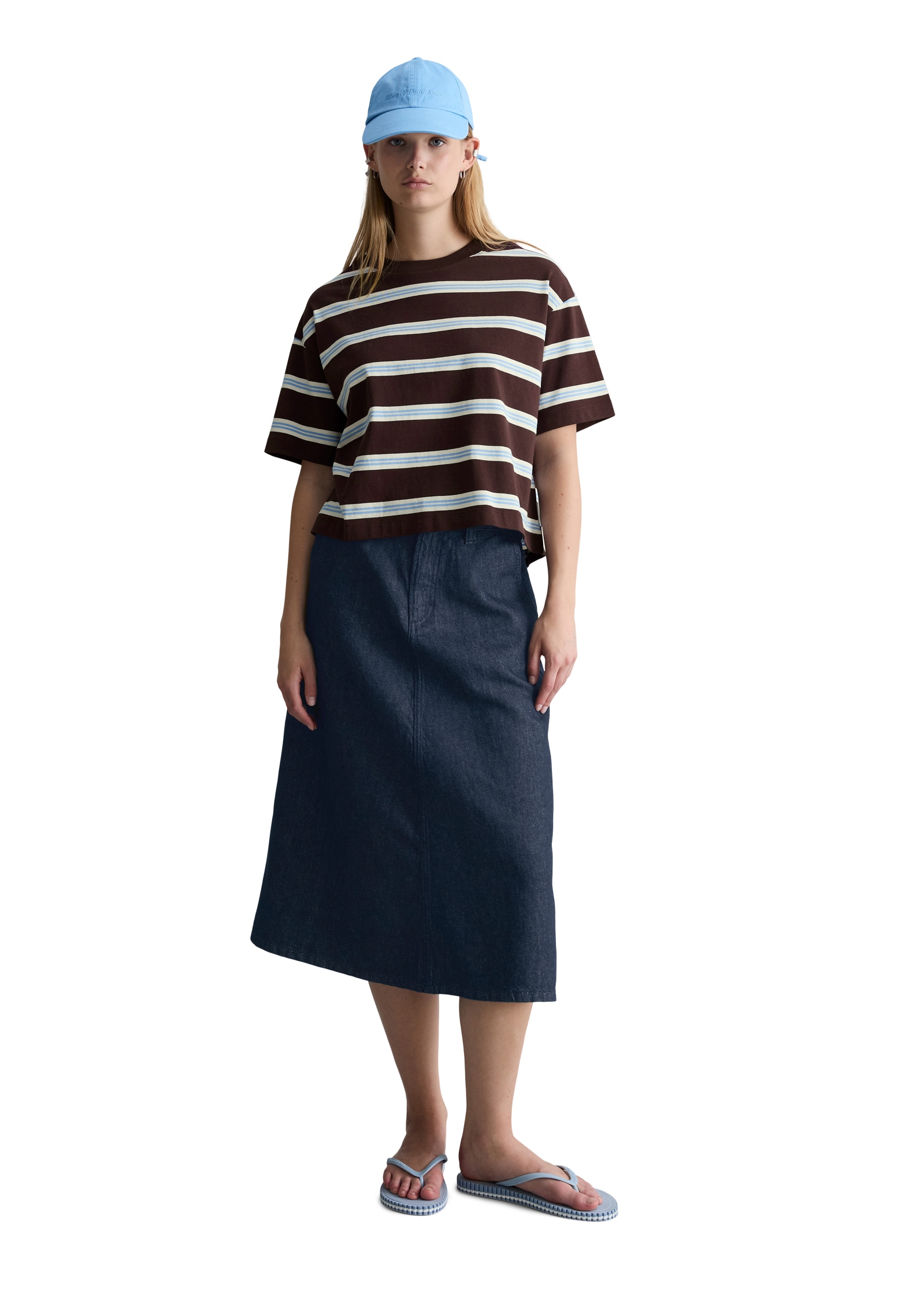 Marc O'Polo DENIM T-Shirt relaxed aus Heavy Jersey