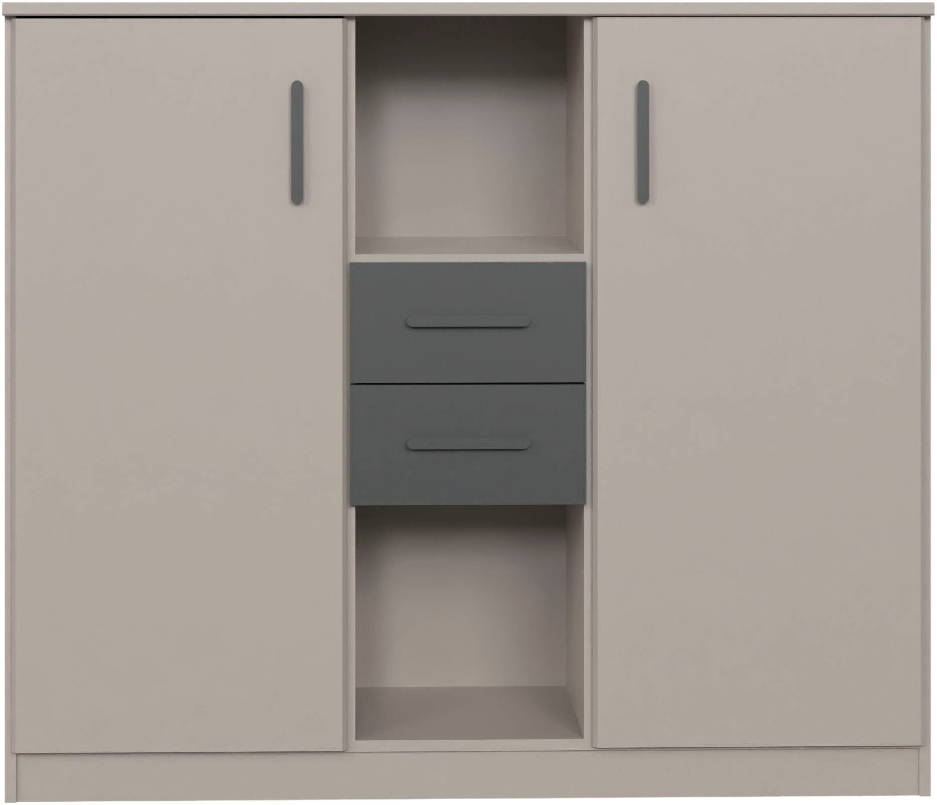 Wimex Highboard »Bahamas, inkl. 2 Schubladen in Absatzdekor, Breite: 122cm« Passend zur Jugendzimmer-Serie Bahamas