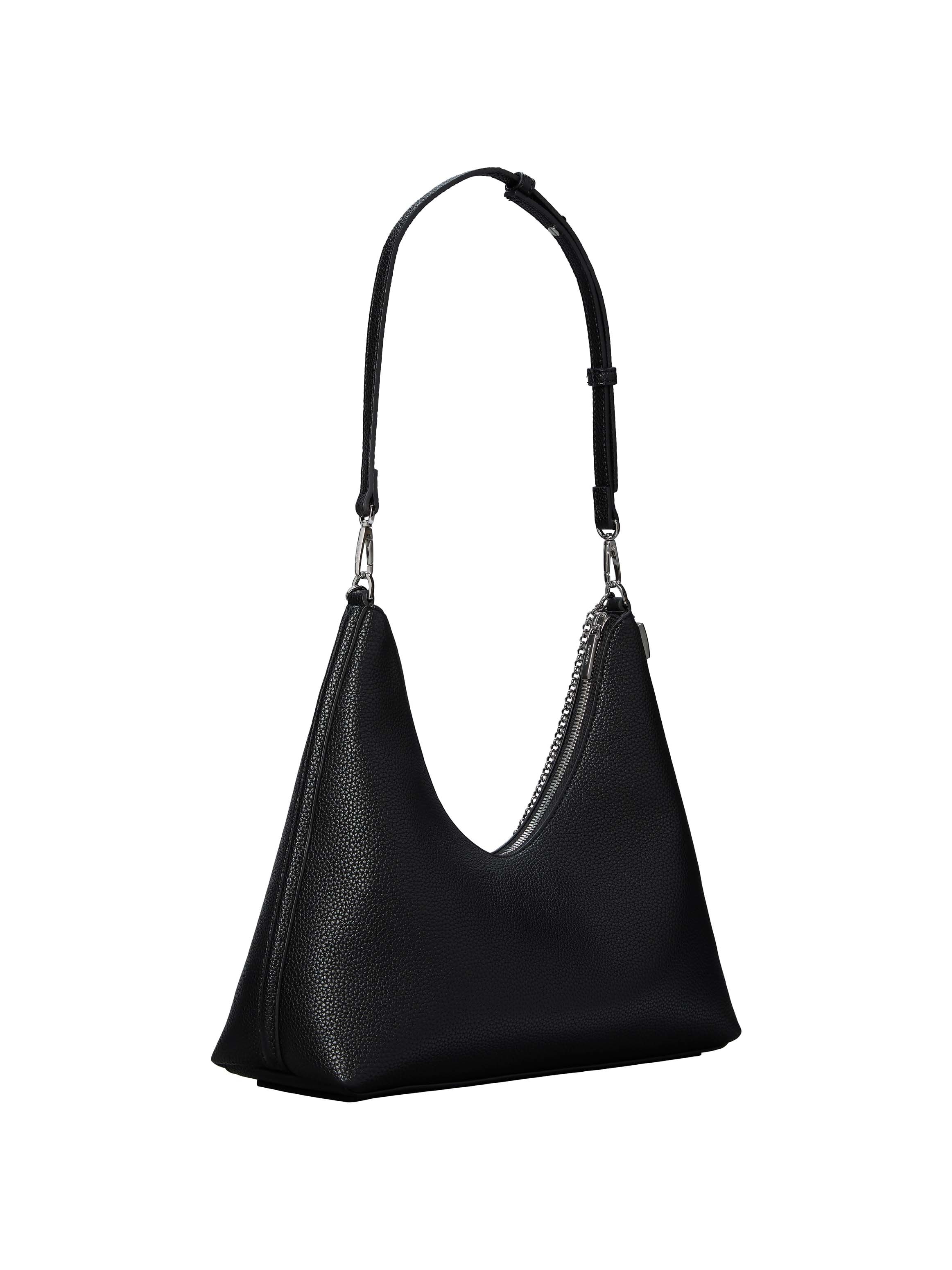 Calvin Klein Schultertasche »EMBLEM HW PEBBLE SHOULDER BAG« Schultertasche, Umhängetasche, Hobo Bag mit Logoschriftzug